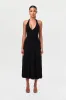 Smooth Halter A-Line Midi Dress sold by Naked Wardrobe