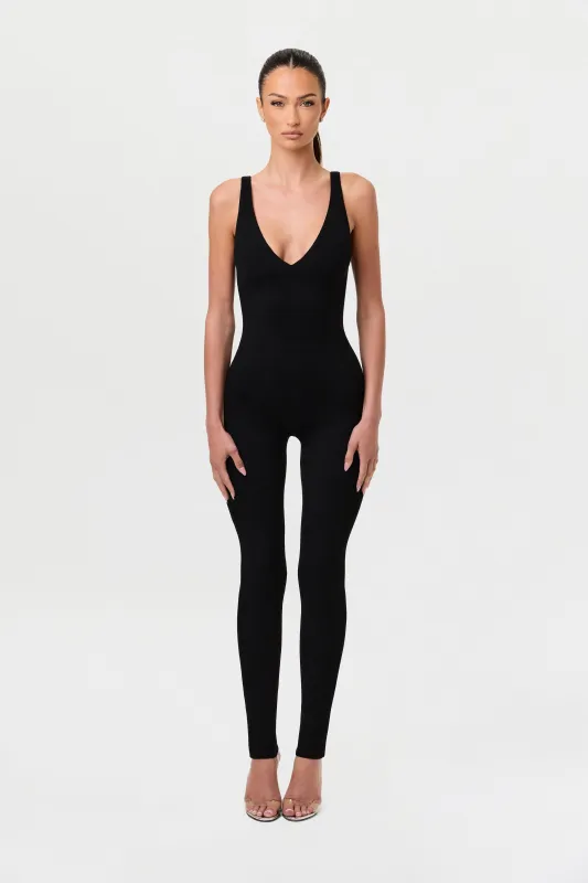 Snatched V-Neck Tank Jumpsuit sold by Naked Wardrobe