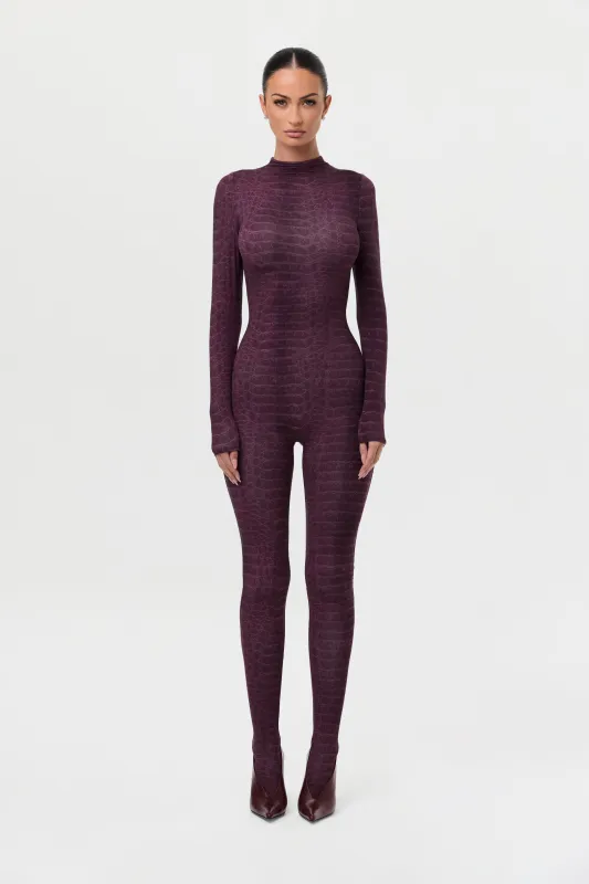 Naked Print Closed Toe Jumpsuit sold by Naked Wardrobe