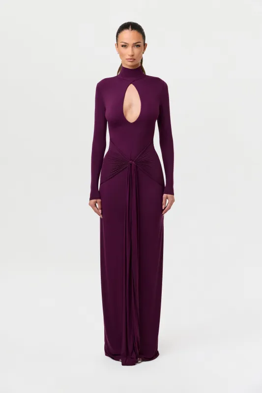 Naked Keyhole Drape Tie Dress sold by Naked Wardrobe