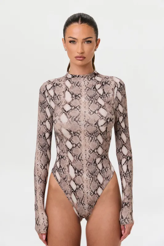 Naked Print Bodysuit sold by Naked Wardrobe