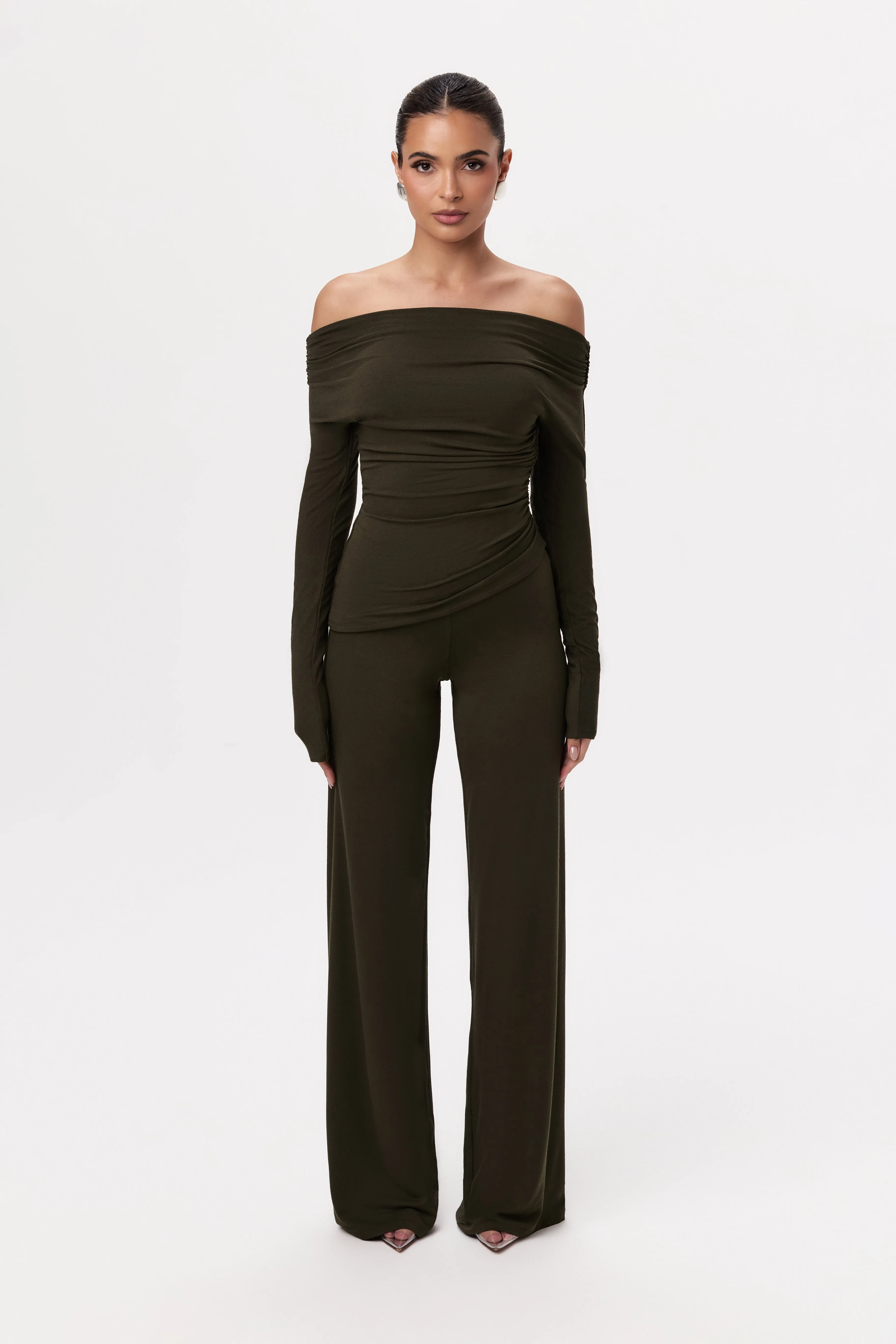 NW Off-Shoulder Asymmetric Top sold by Naked Wardrobe product image thumbnail 2