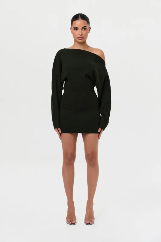 Knit Off-Shoulder Top sold by Naked Wardrobe