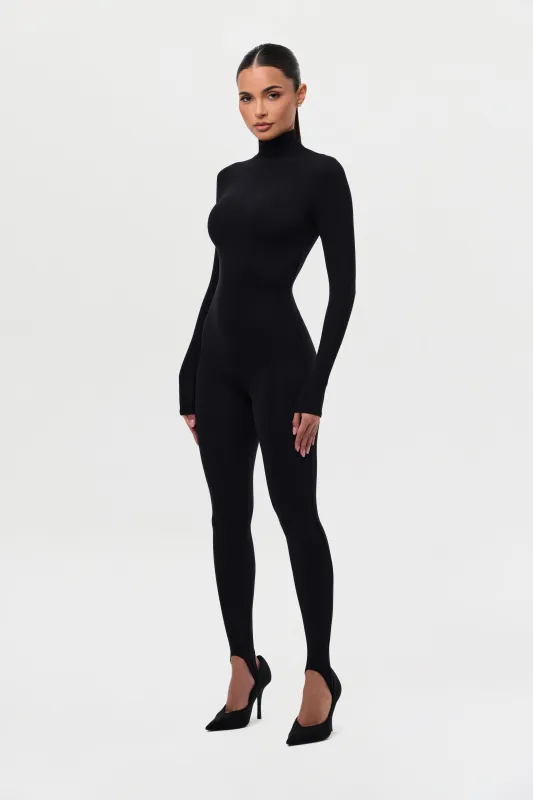 Naked Turtleneck Stirrup Jumpsuit Petite sold by Naked Wardrobe