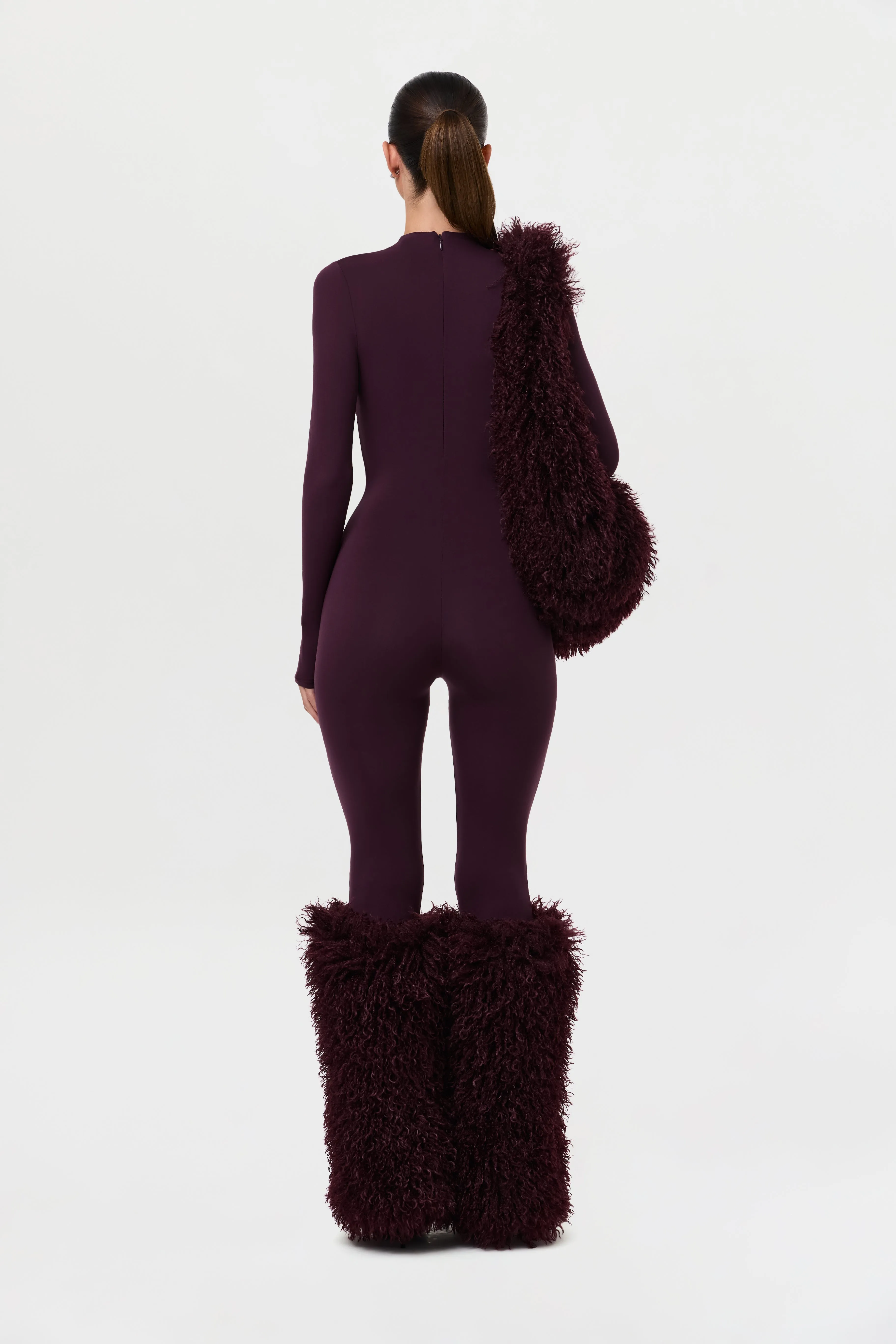 Faux Fur Plush Leg Warmers sold by Naked Wardrobe product image thumbnail 5