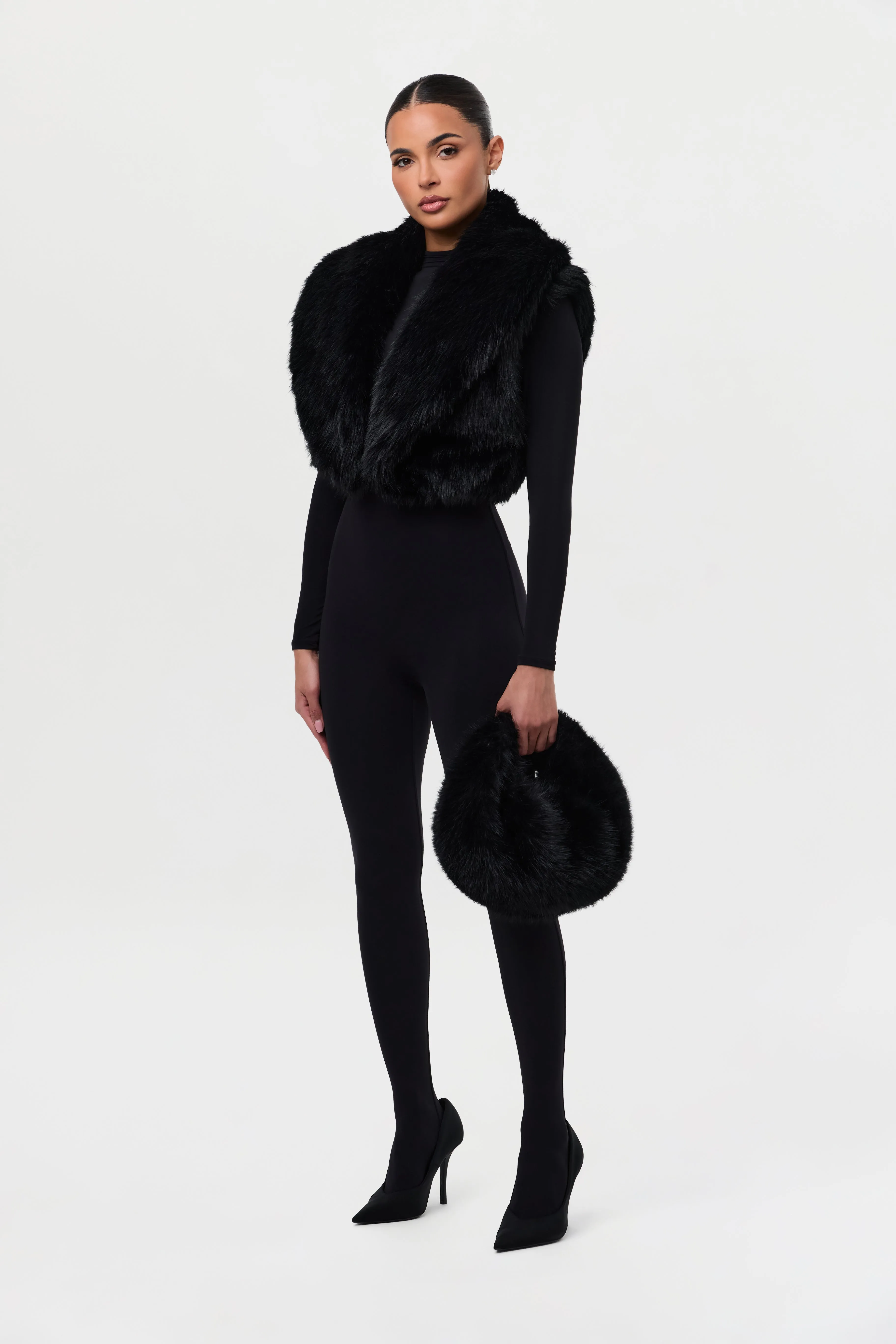 Faux Fur Plush Vest sold by Naked Wardrobe product image thumbnail 5