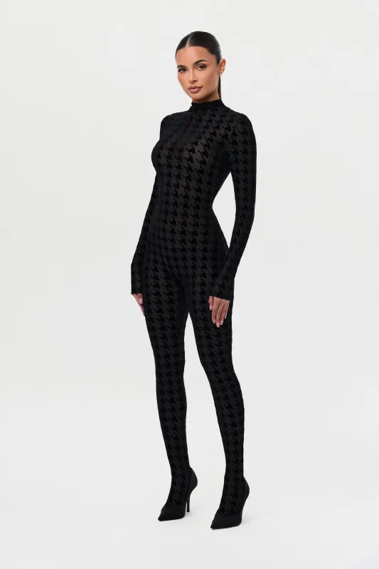 Burnout Closed Toe Jumpsuit Petite sold by Naked Wardrobe
