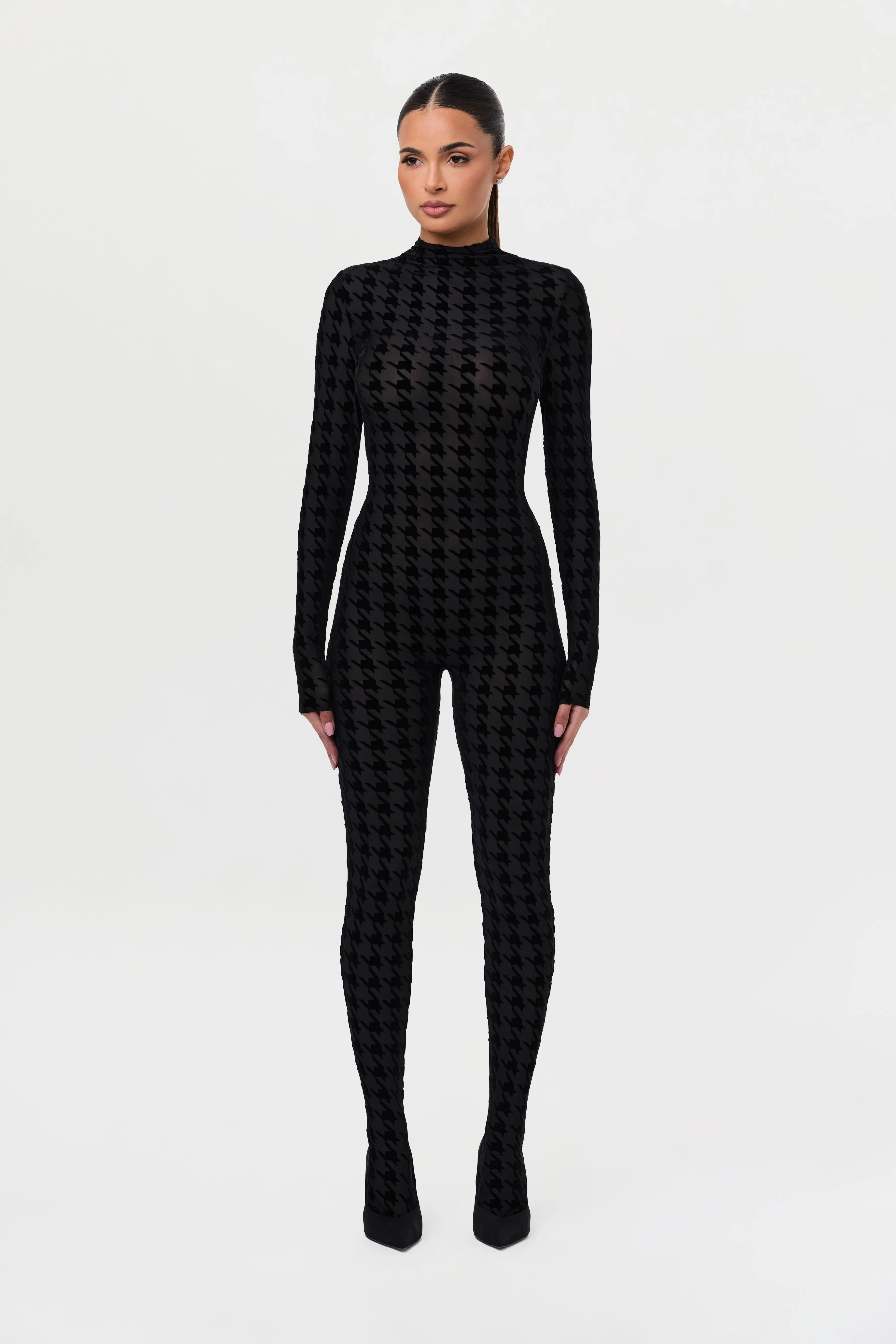 Burnout Closed Toe Jumpsuit Petite sold by Naked Wardrobe product image thumbnail 5