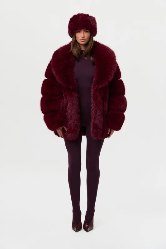 Faux Mink Pelted Coat sold by Naked Wardrobe