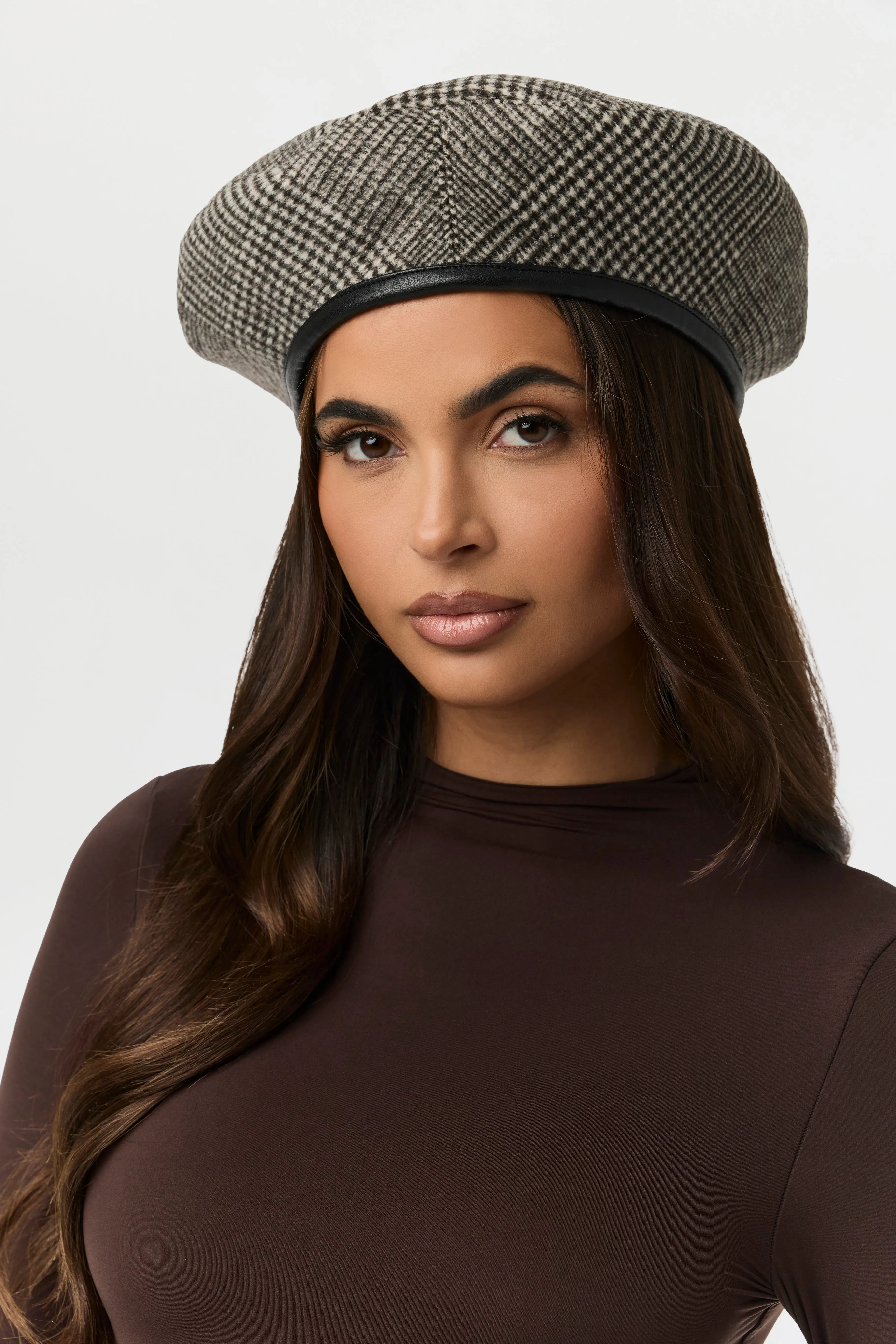 Suited Print Beret sold by Naked Wardrobe product image thumbnail 5