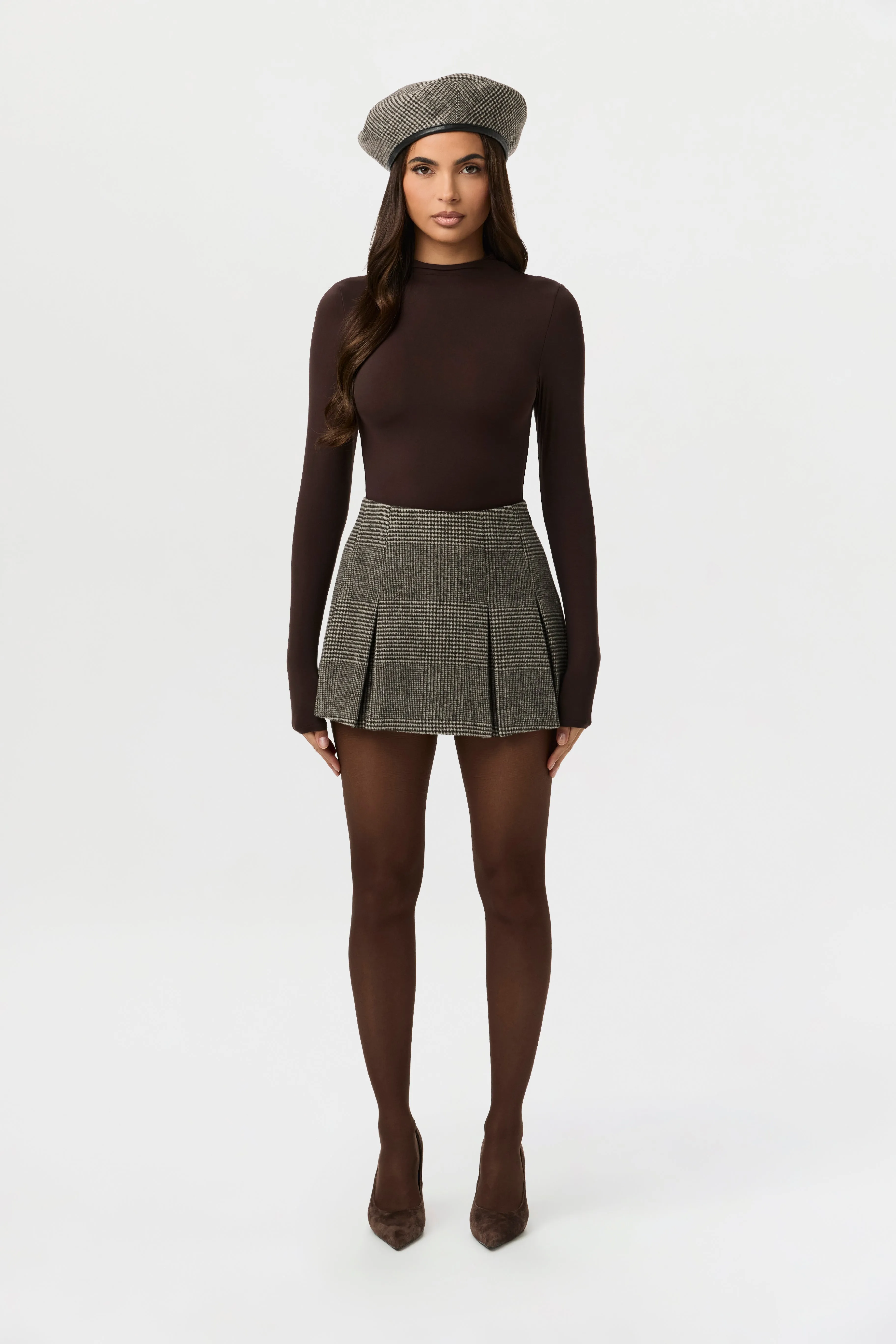 Suited Print Beret sold by Naked Wardrobe product image thumbnail 2