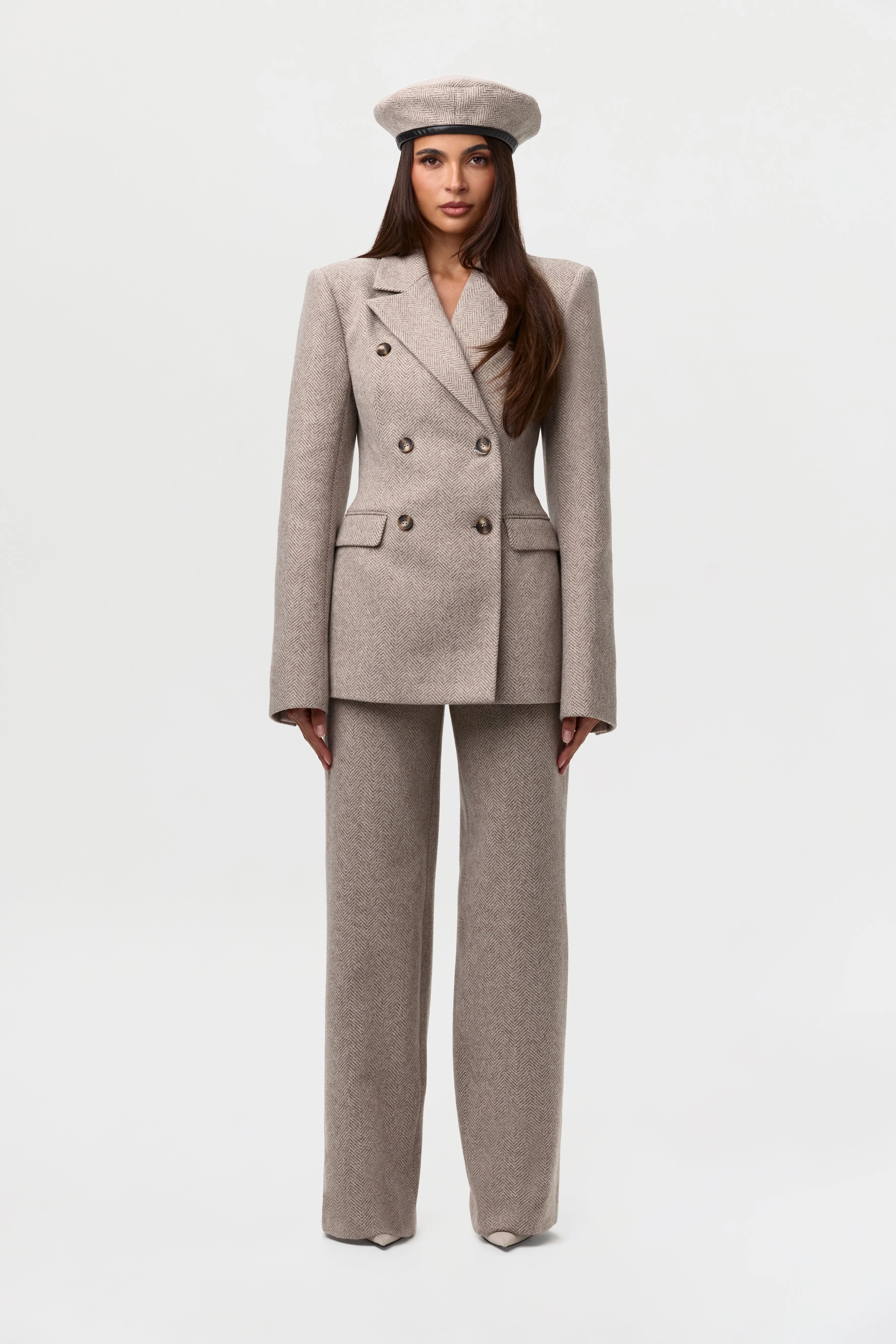 Chevron Suited Blazer sold by Naked Wardrobe product image thumbnail 2