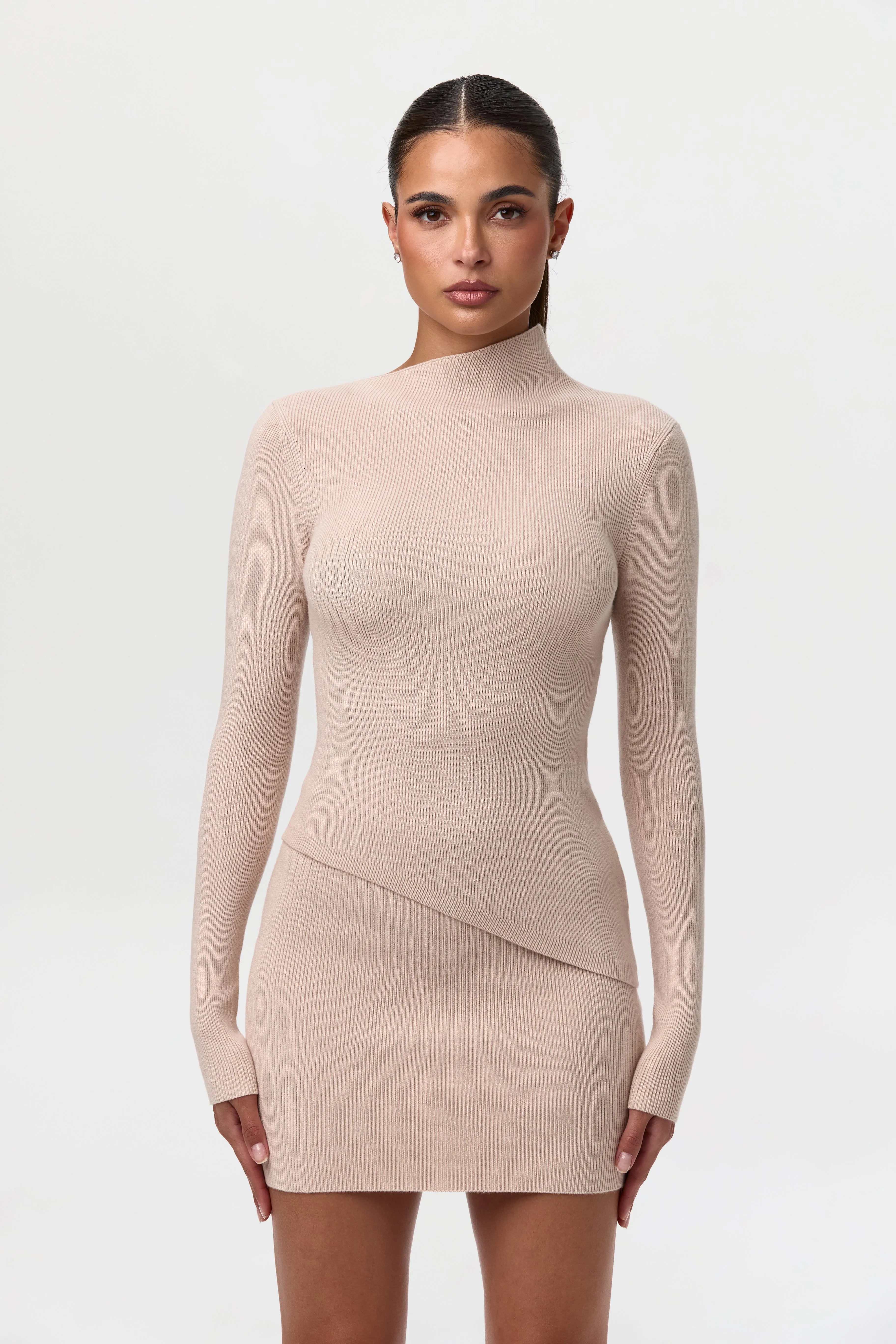 Ribbed-Knit Mini Skirt sold by Naked Wardrobe product image thumbnail 2