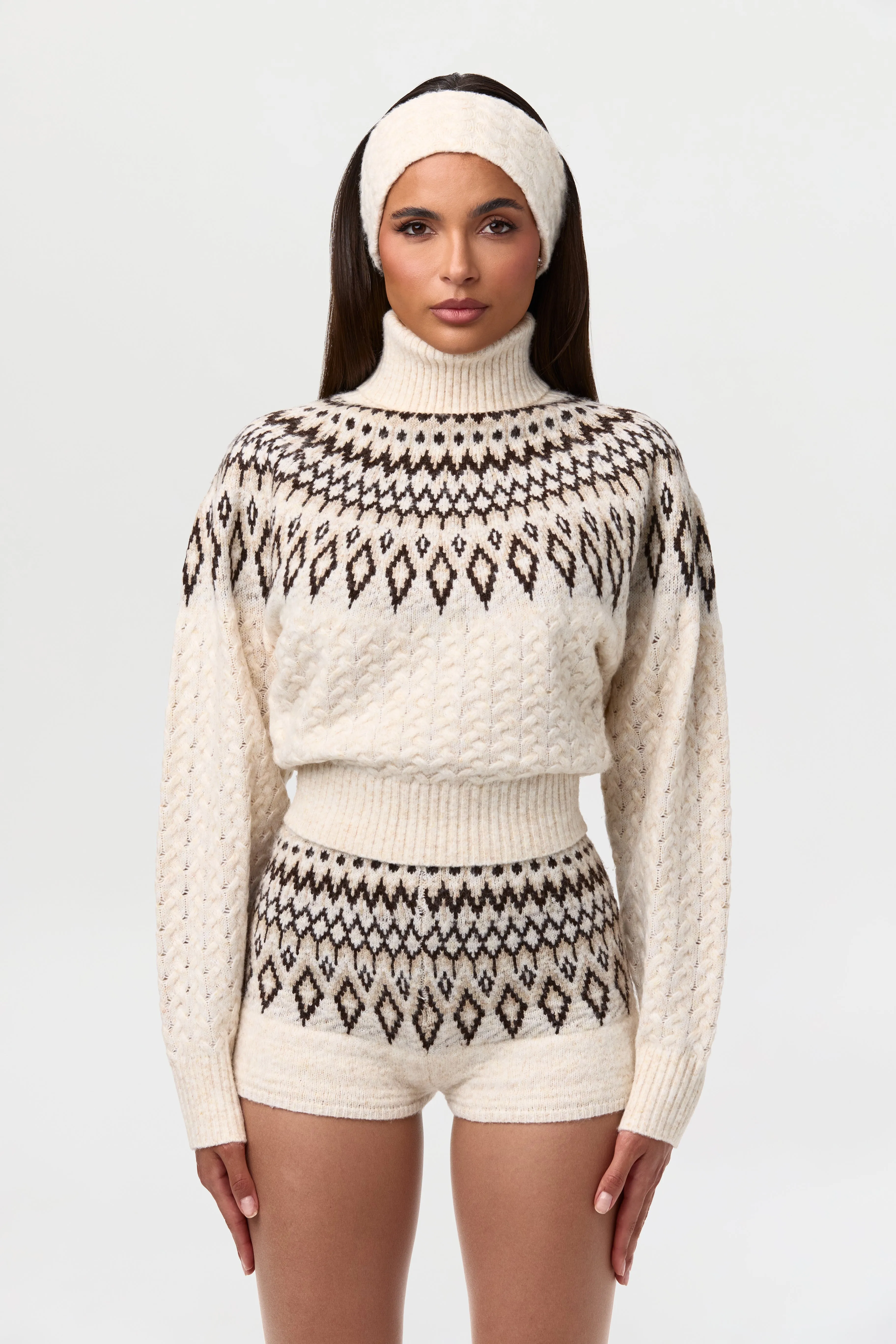 Cable Knit Headband sold by Naked Wardrobe product image thumbnail 4