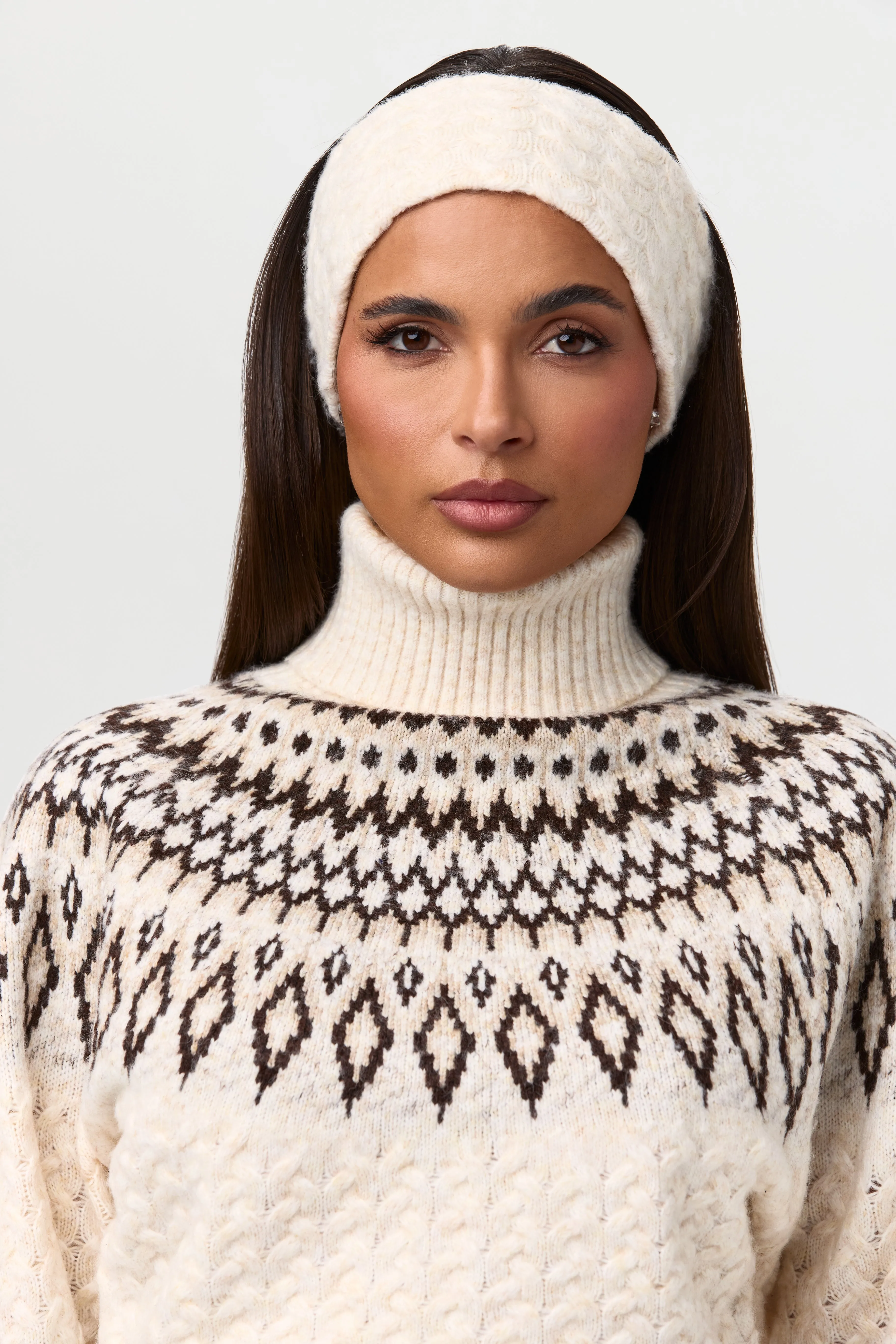 Cable Knit Headband sold by Naked Wardrobe product image thumbnail 3