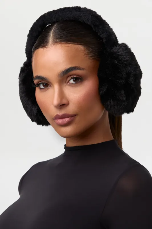 Plush Faux Fur Earmuffs sold by Naked Wardrobe