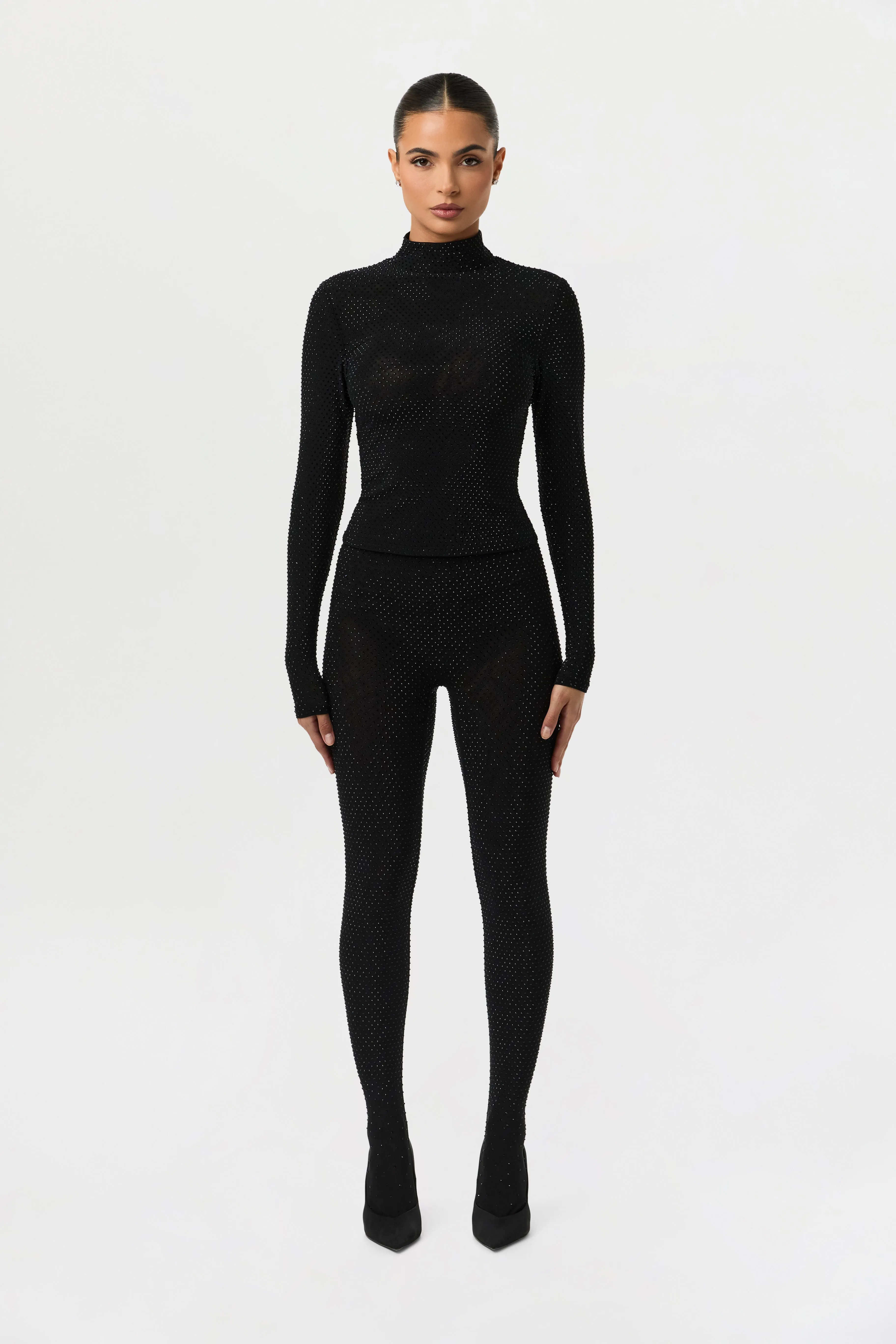 Crystal Closed Toe Leggings sold by Naked Wardrobe product image thumbnail 2