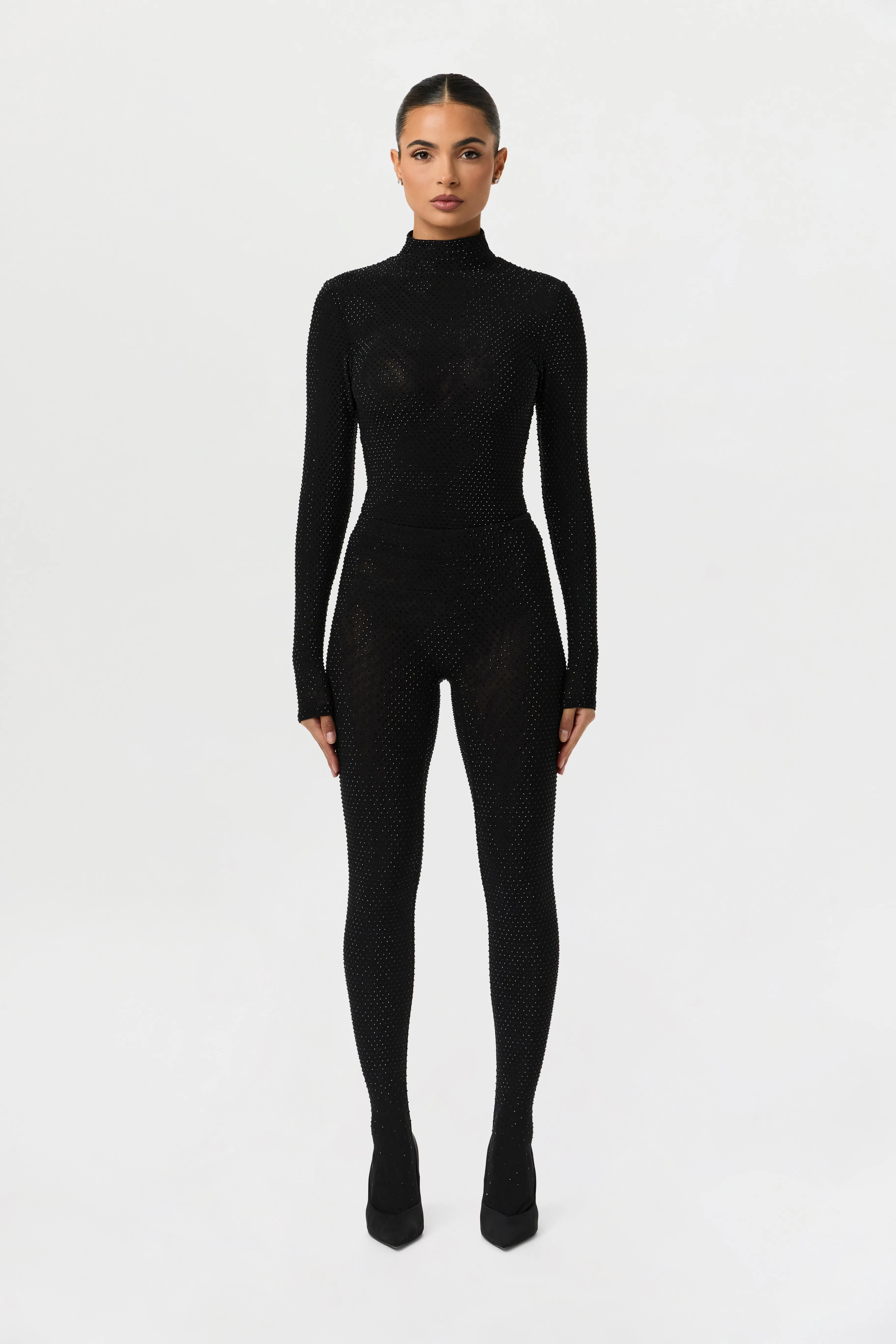 Crystal Closed Toe Leggings sold by Naked Wardrobe product image thumbnail 5