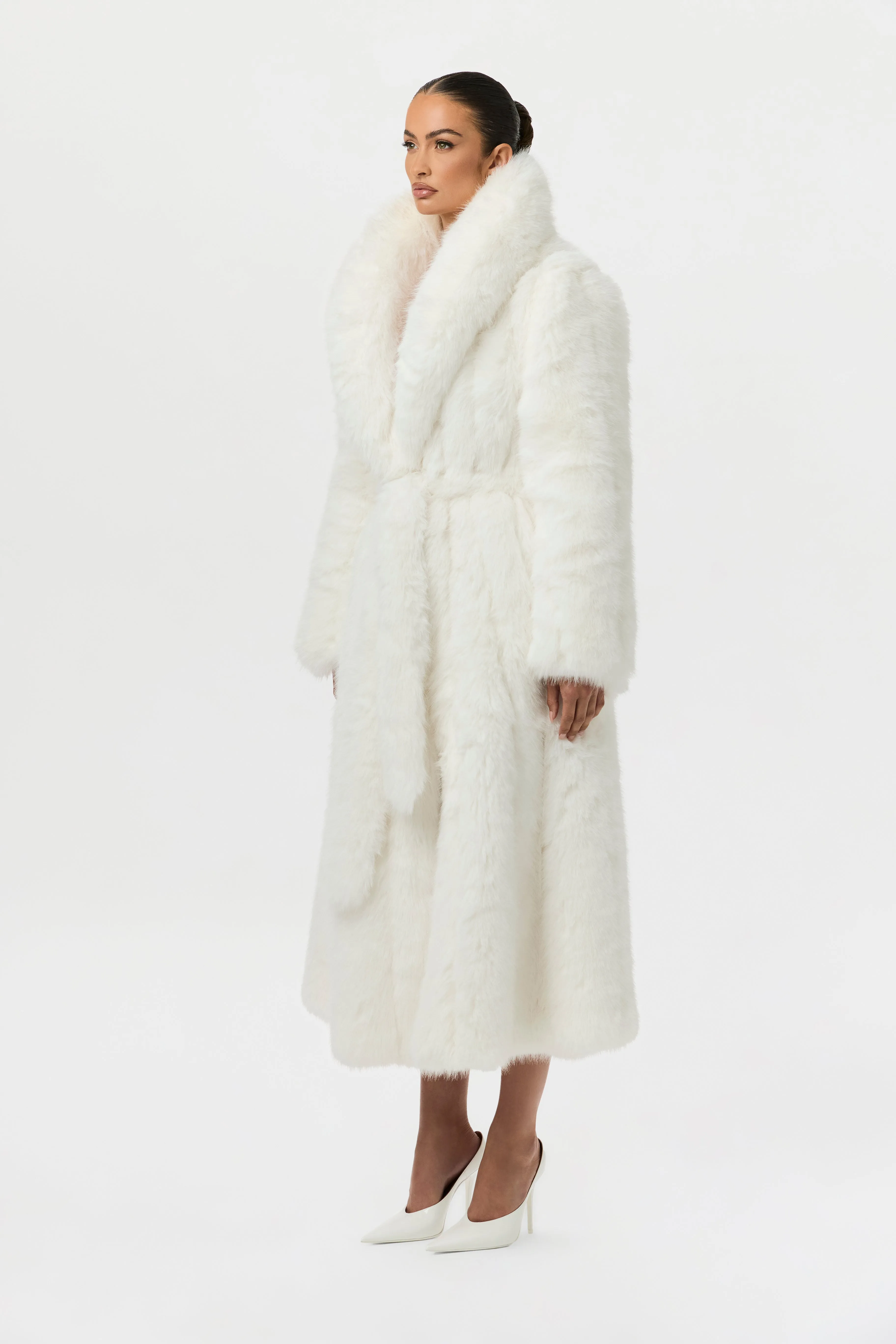 Faux Fur Pelted Coat sold by Naked Wardrobe product image thumbnail 4