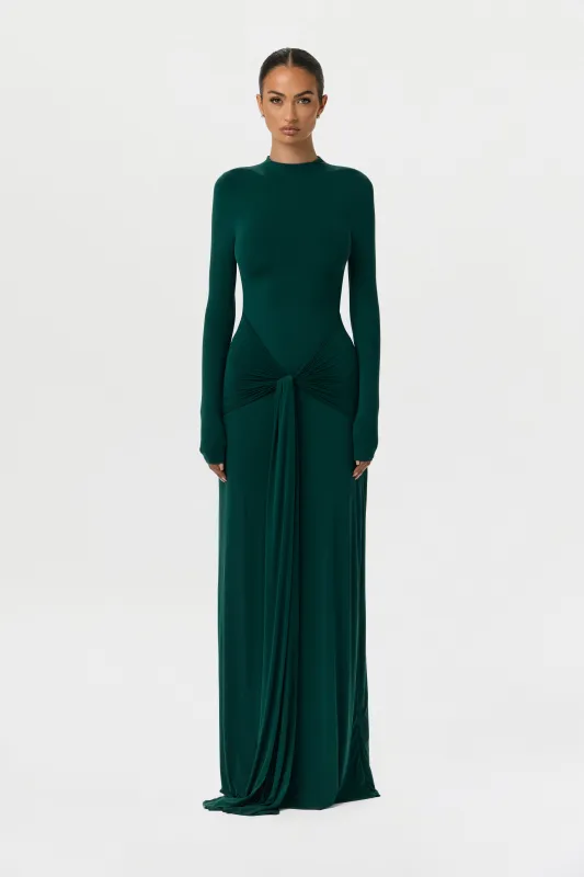 Naked Mock Neck Drape Tie Dress sold by Naked Wardrobe