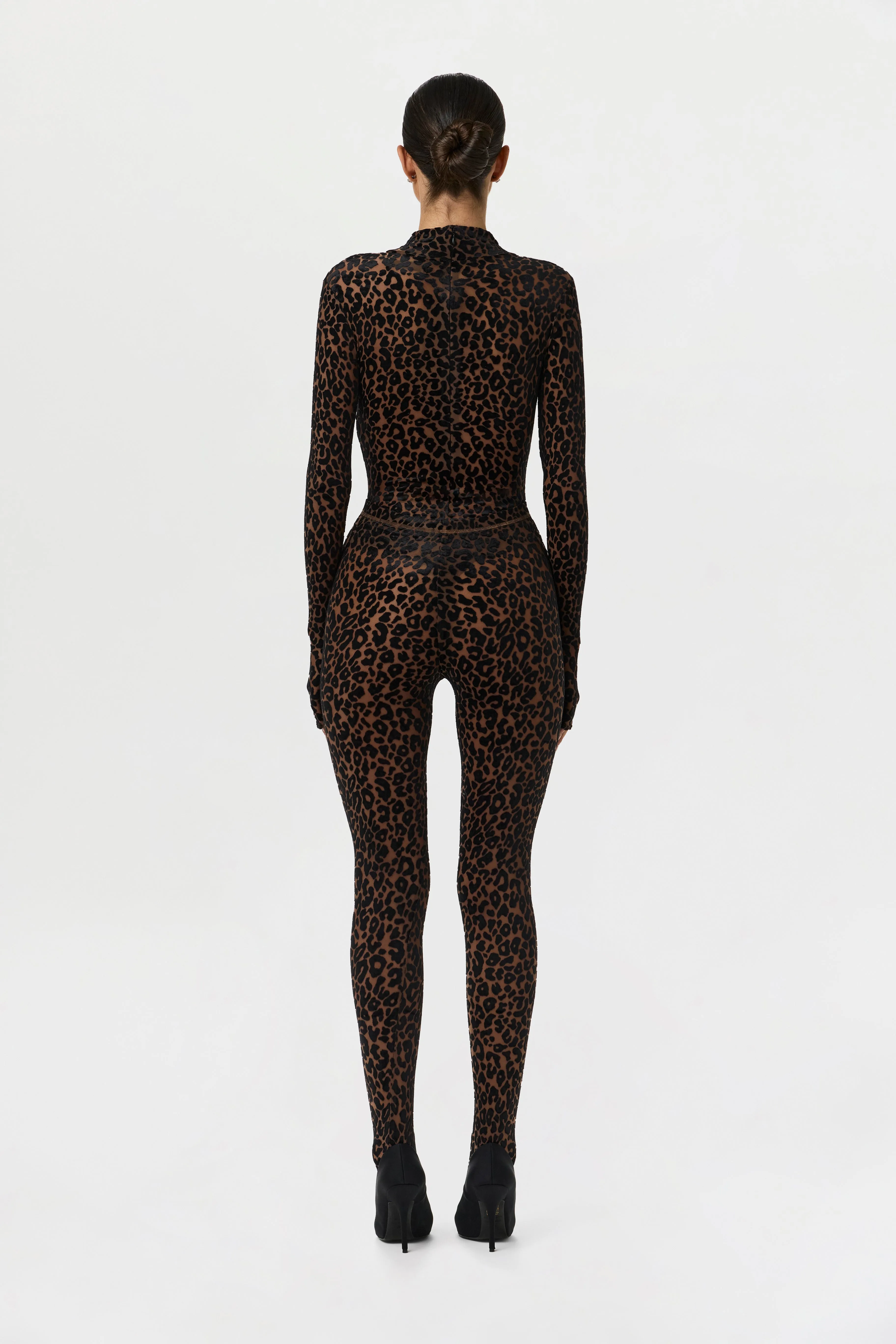 Burnout Closed Toe Legging Petite sold by Naked Wardrobe product image thumbnail 4