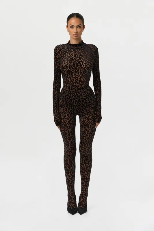 Burnout Closed Toe Legging Petite sold by Naked Wardrobe