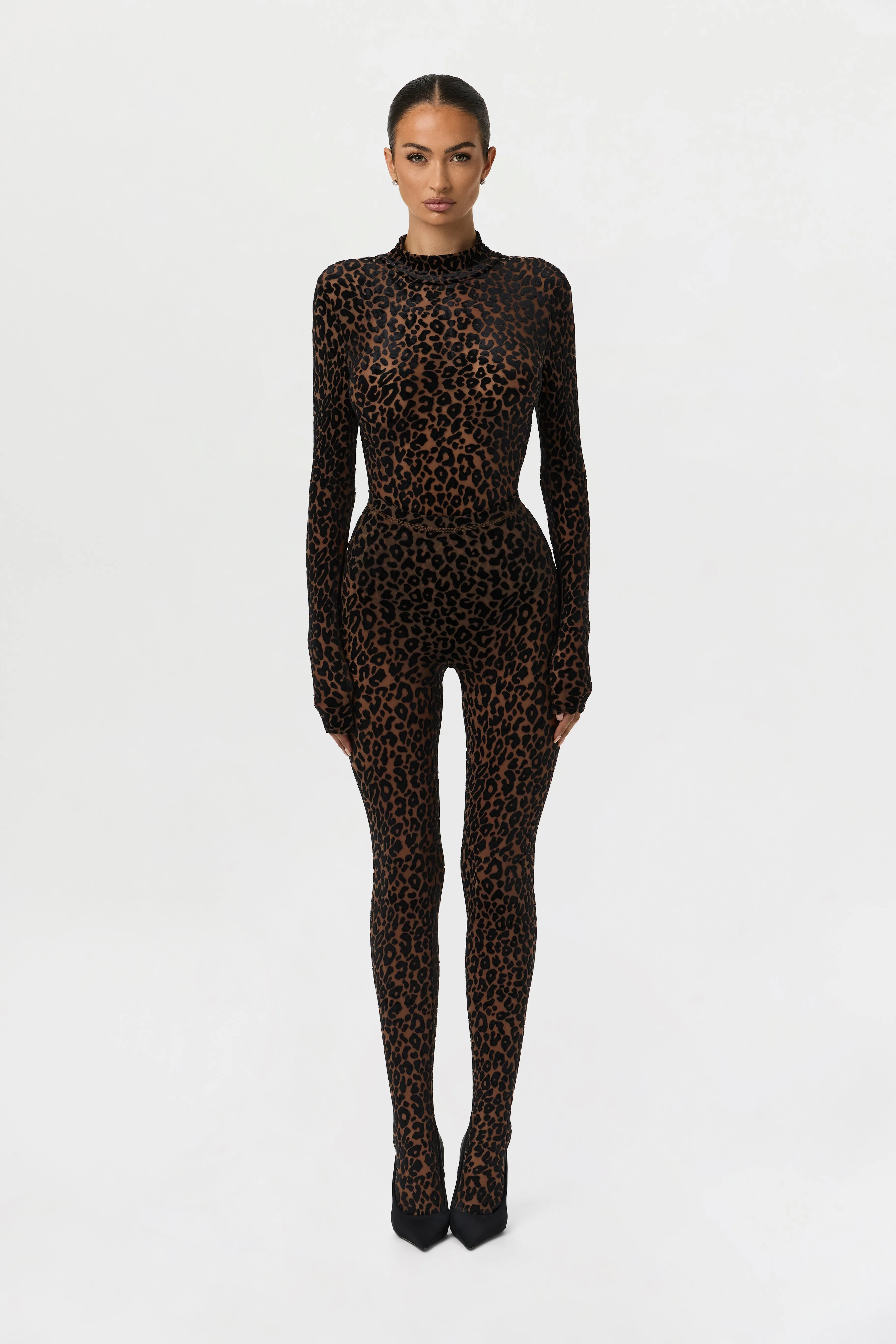 Burnout Closed Toe Legging Petite sold by Naked Wardrobe