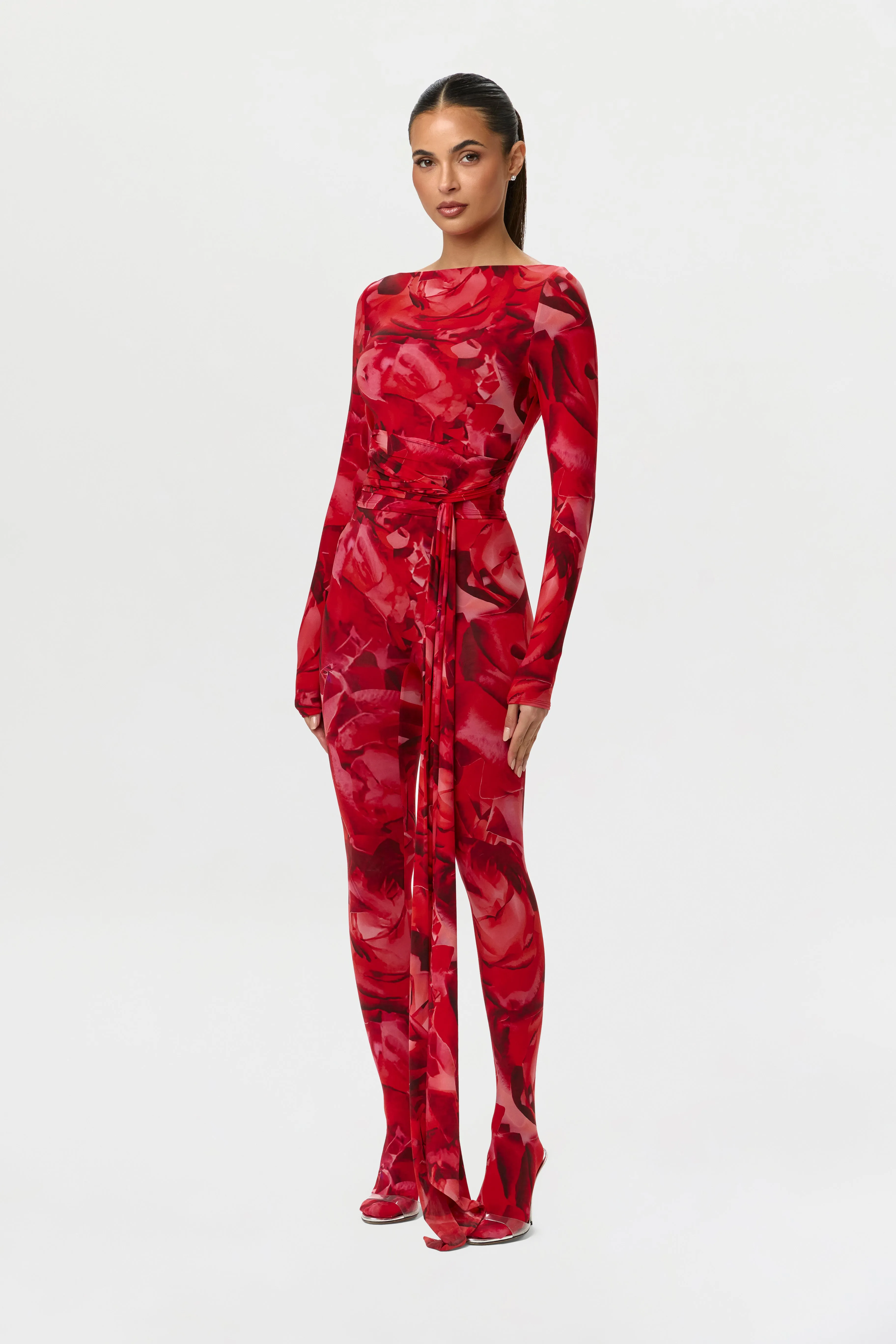 Bare Body Print Closed Toe Leggings Petite sold by Naked Wardrobe product image thumbnail 4