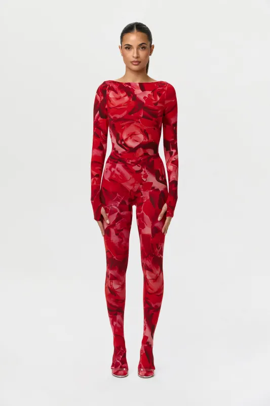 Bare Body Print Closed Toe Leggings Petite sold by Naked Wardrobe