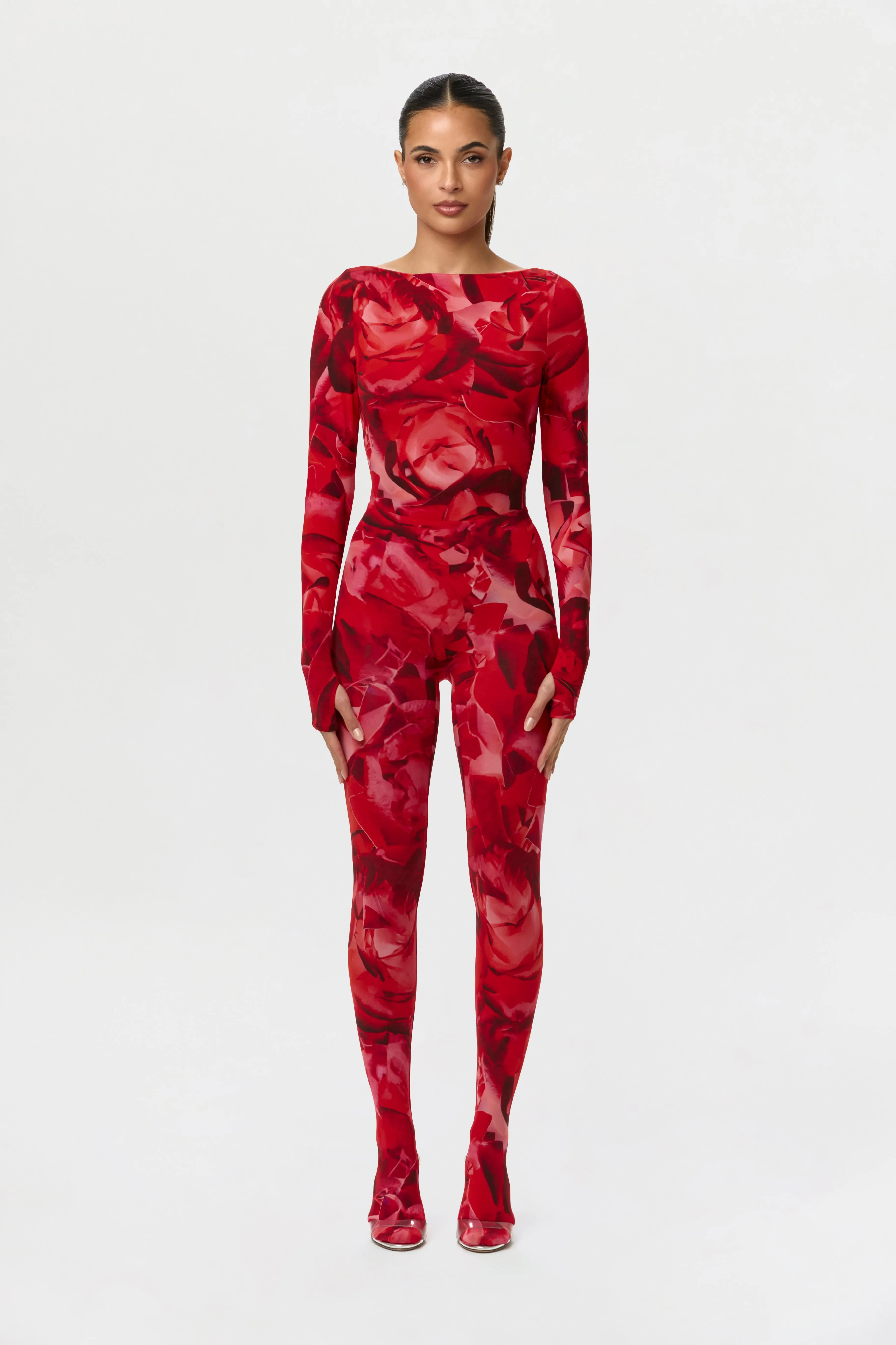 Bare Body Print Closed Toe Leggings Petite sold by Naked Wardrobe