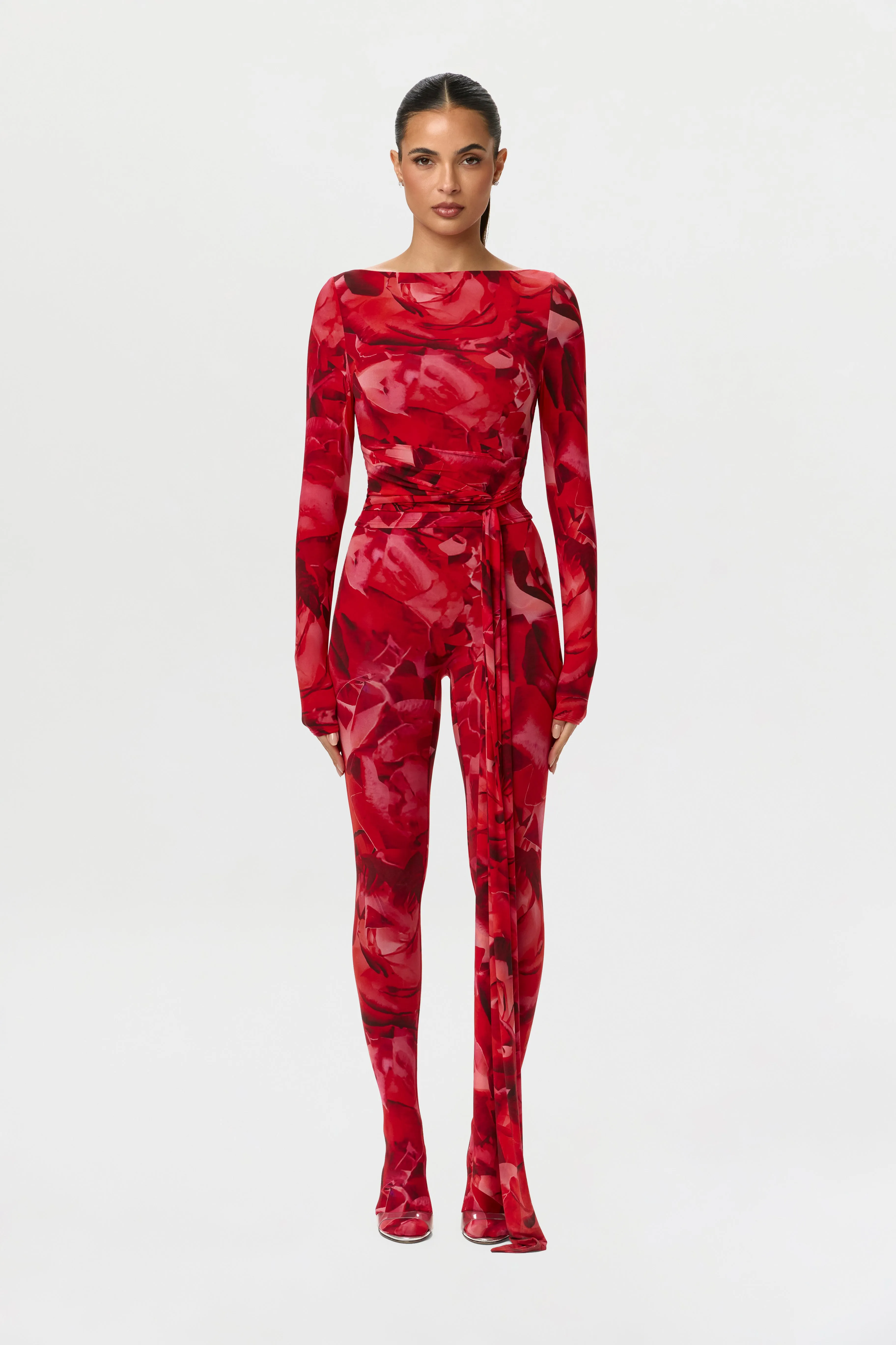 Bare Body Print Closed Toe Leggings Petite sold by Naked Wardrobe product image thumbnail 2