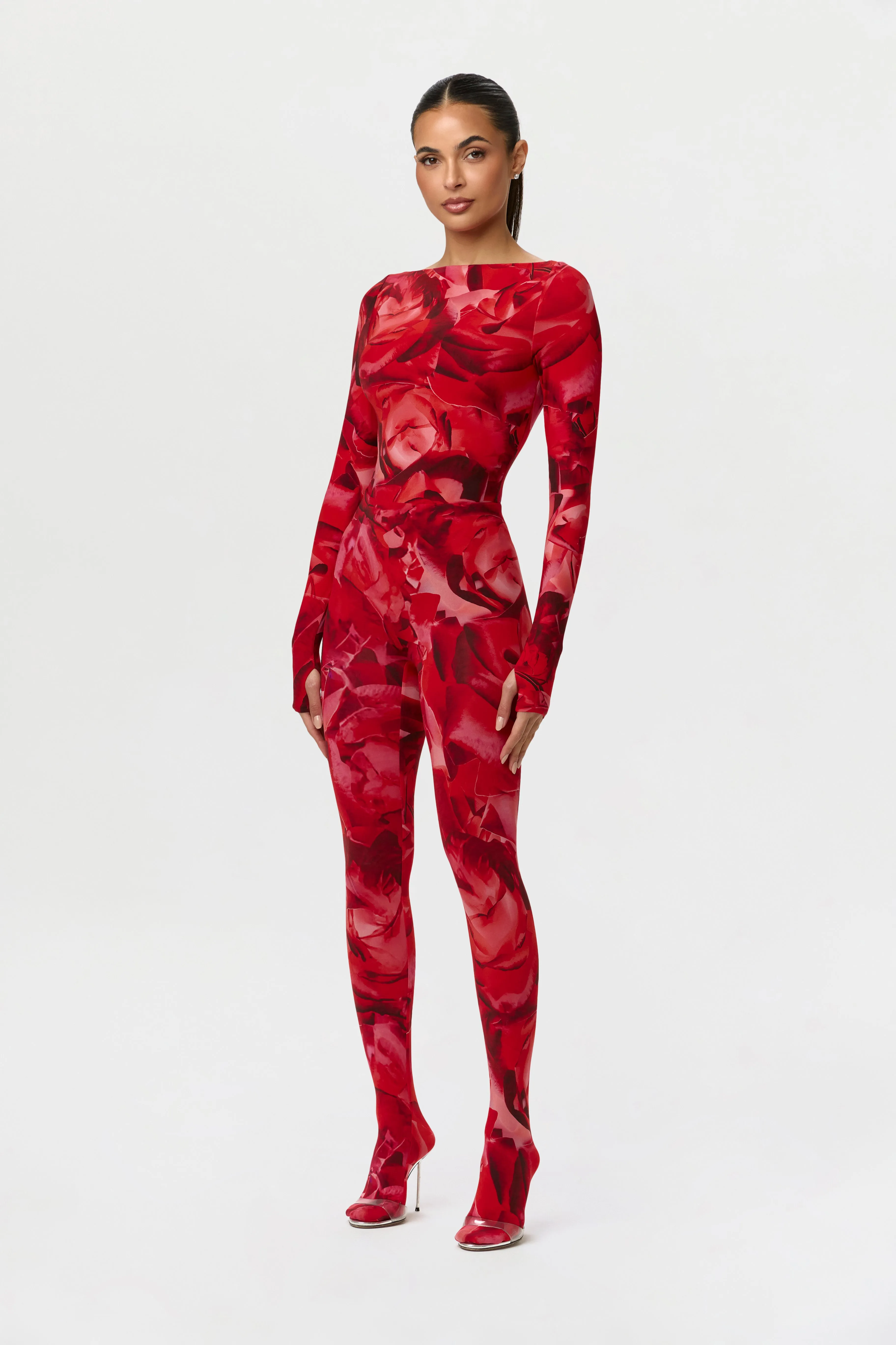 Bare Body Print Closed Toe Leggings Petite sold by Naked Wardrobe product image thumbnail 5