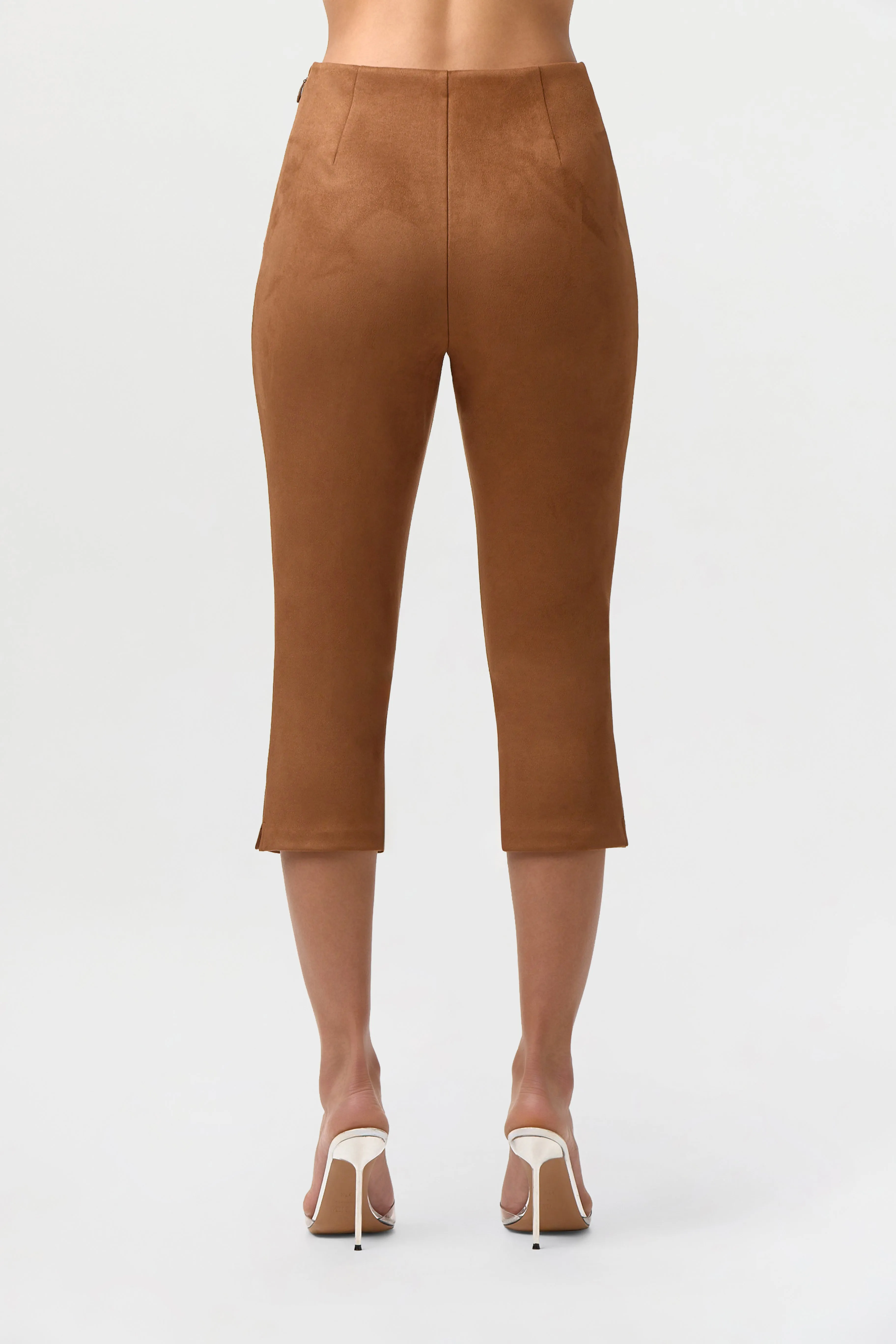 Faux Suede Capri Pants sold by Naked Wardrobe product image thumbnail 5