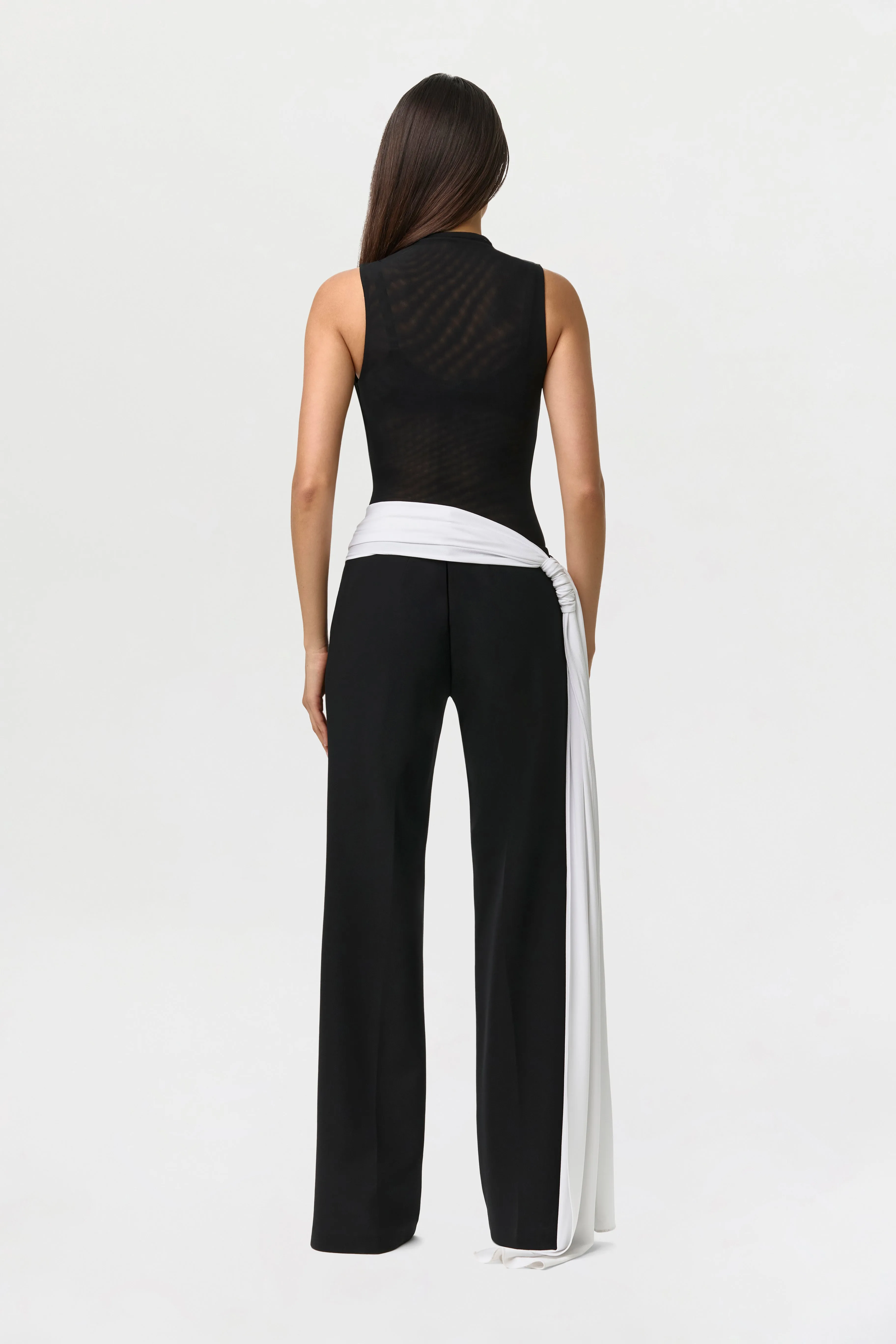 Suiting Contrast Straight Leg Pant sold by Naked Wardrobe product image thumbnail 4