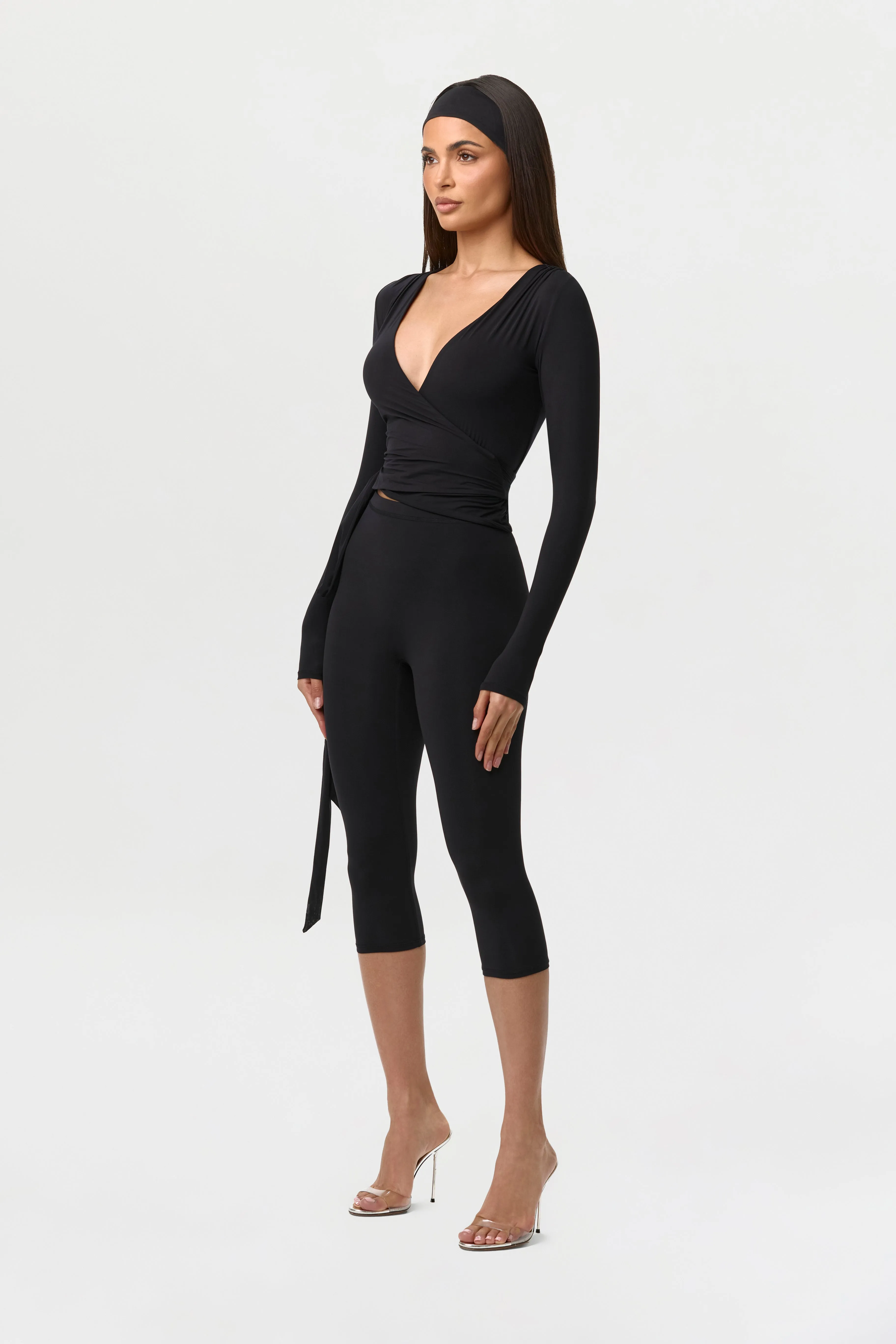 Naked Wrap V-Neck Top sold by Naked Wardrobe product image thumbnail 3