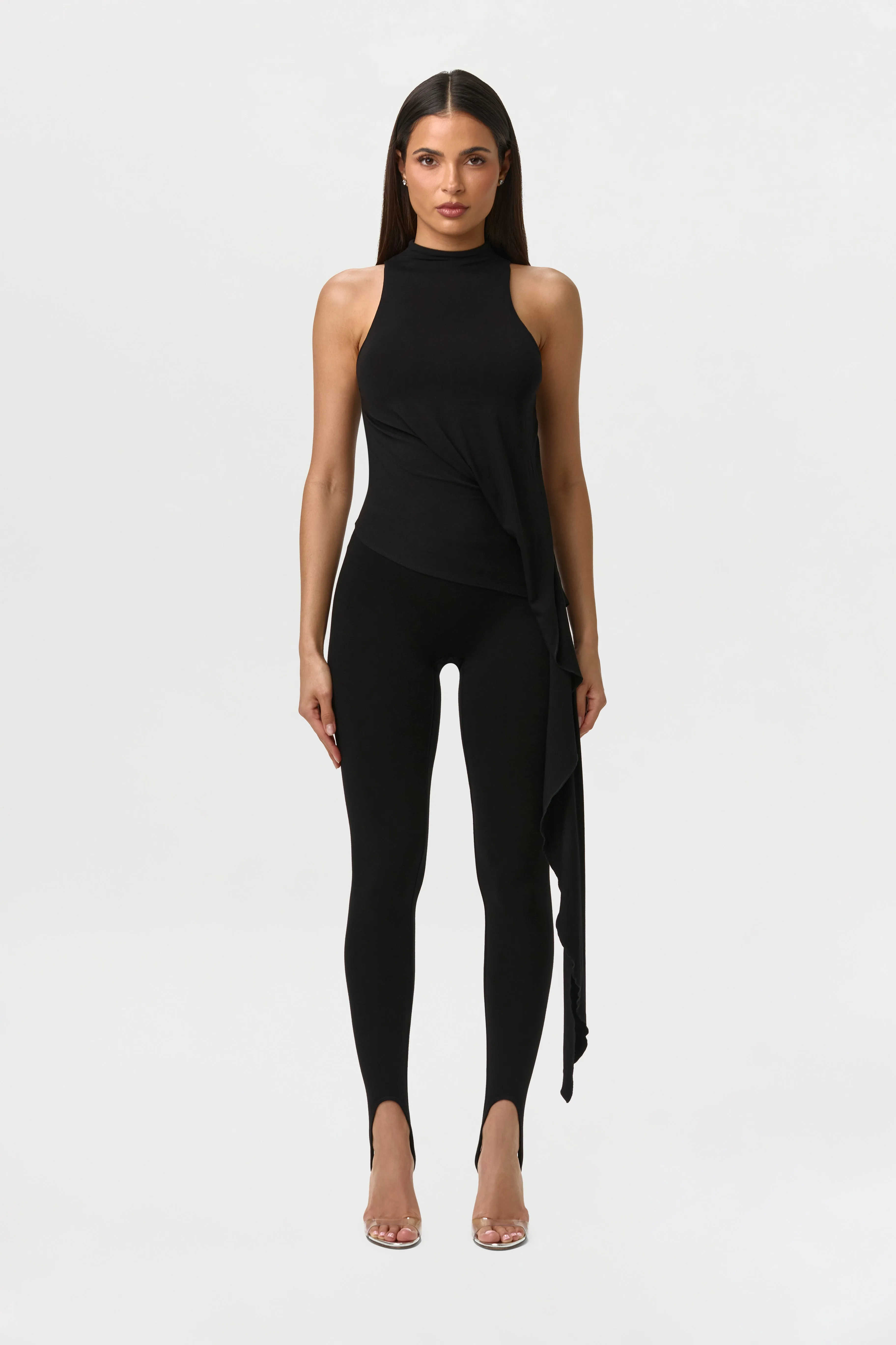 Smooth Sleeveless Drape Top sold by Naked Wardrobe product image thumbnail 2