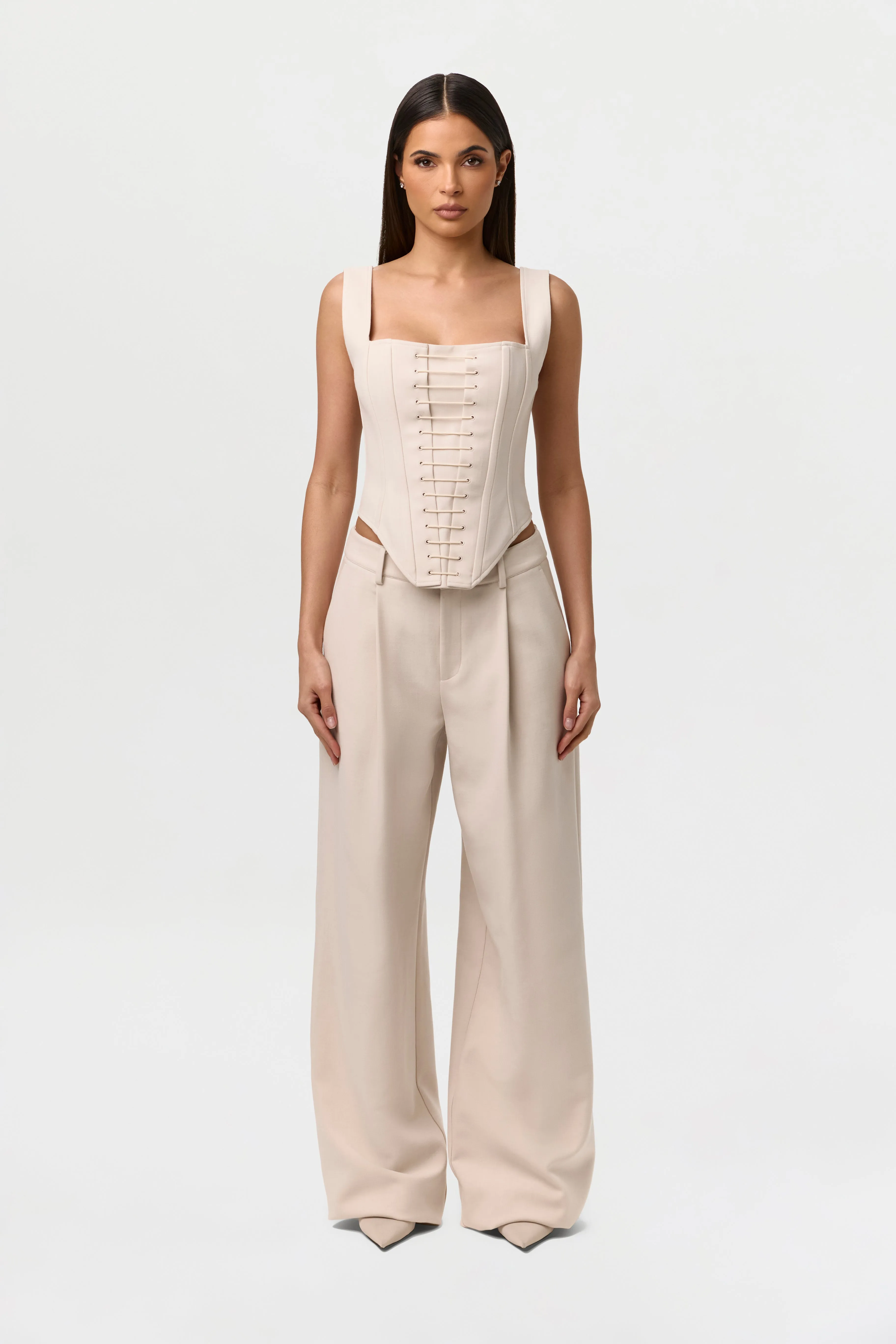 Suiting Wide-Leg Pants sold by Naked Wardrobe