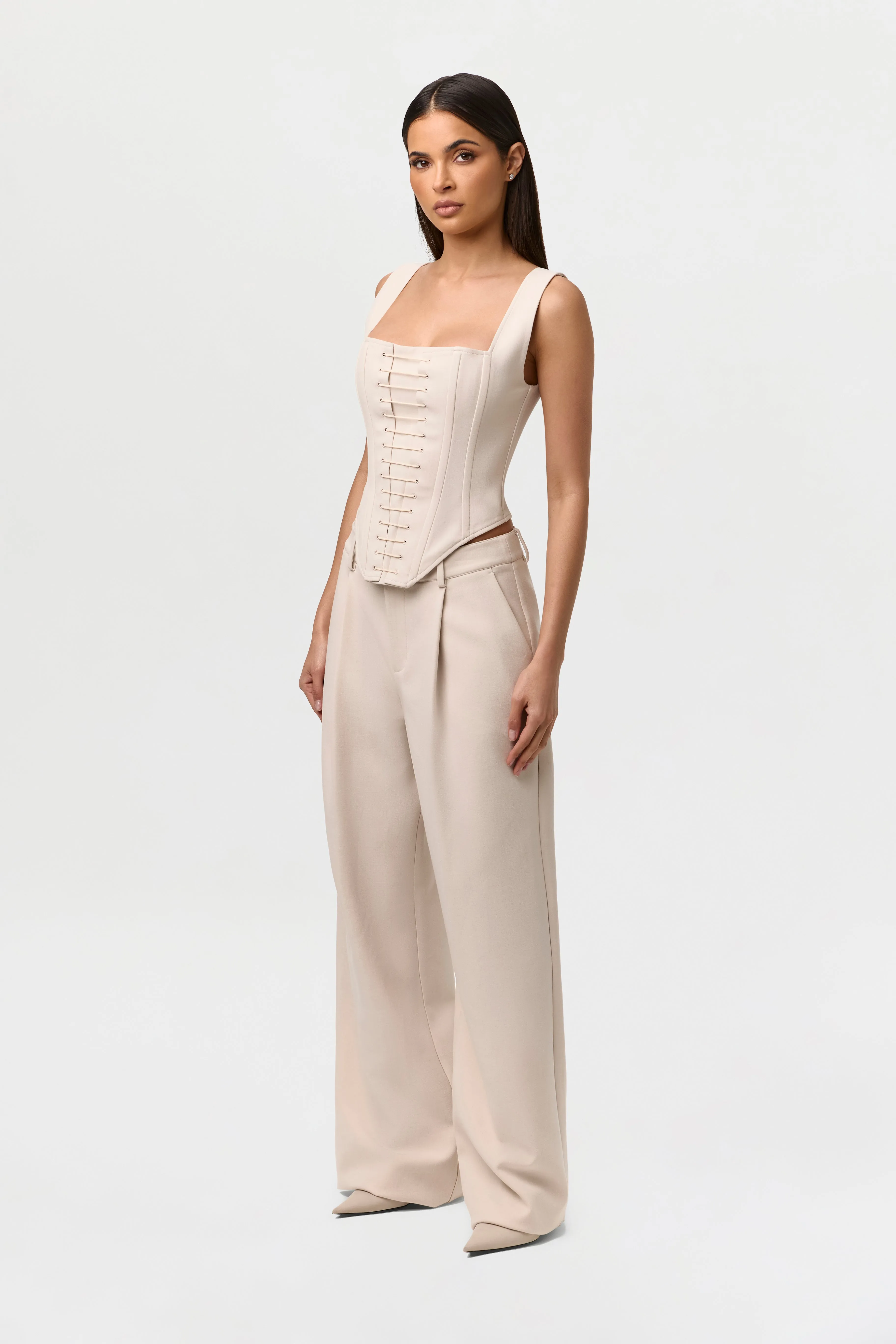 Suiting Wide-Leg Pants sold by Naked Wardrobe product image thumbnail 3