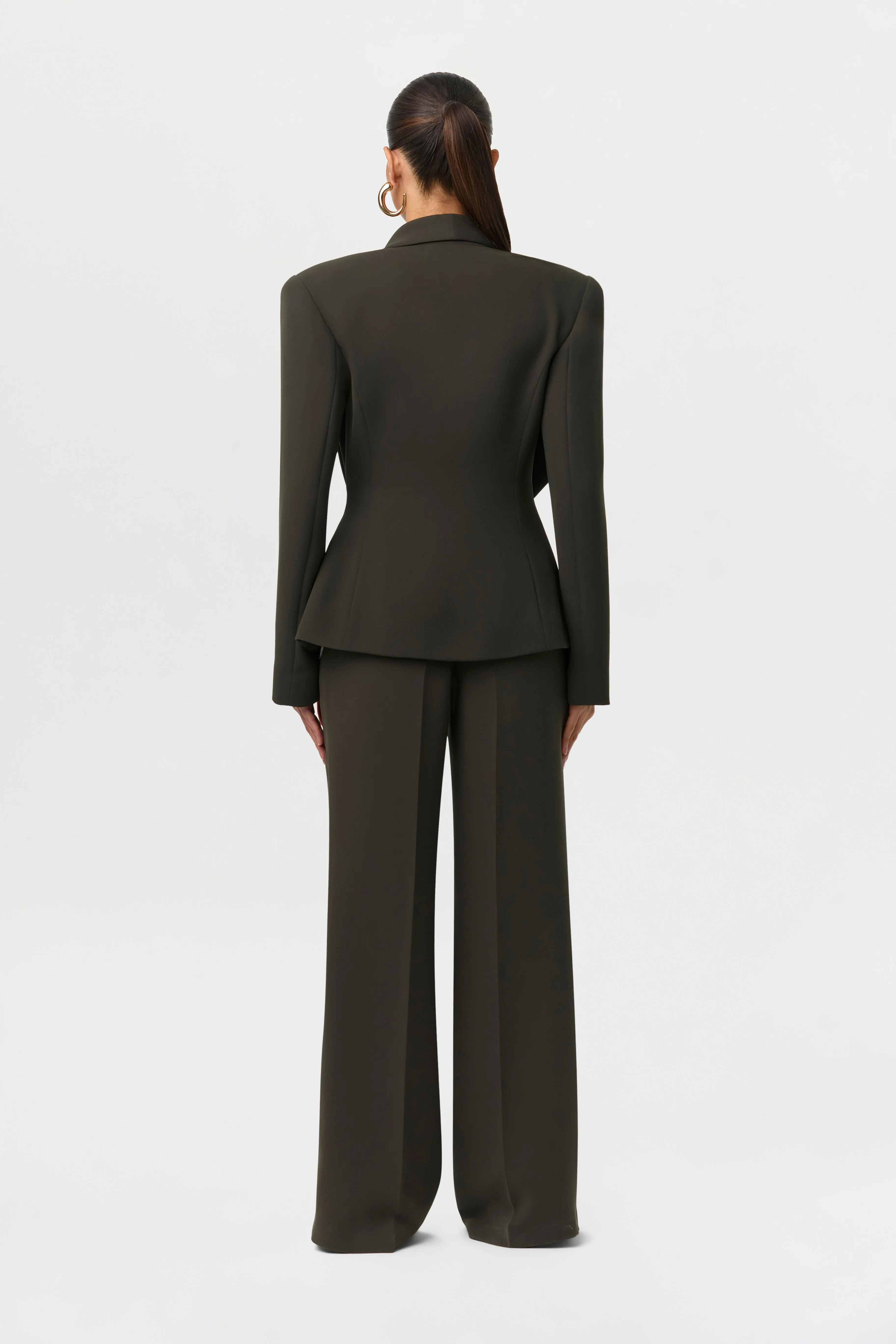 Suiting Pleated Wide-Leg Pants sold by Naked Wardrobe product image thumbnail 5