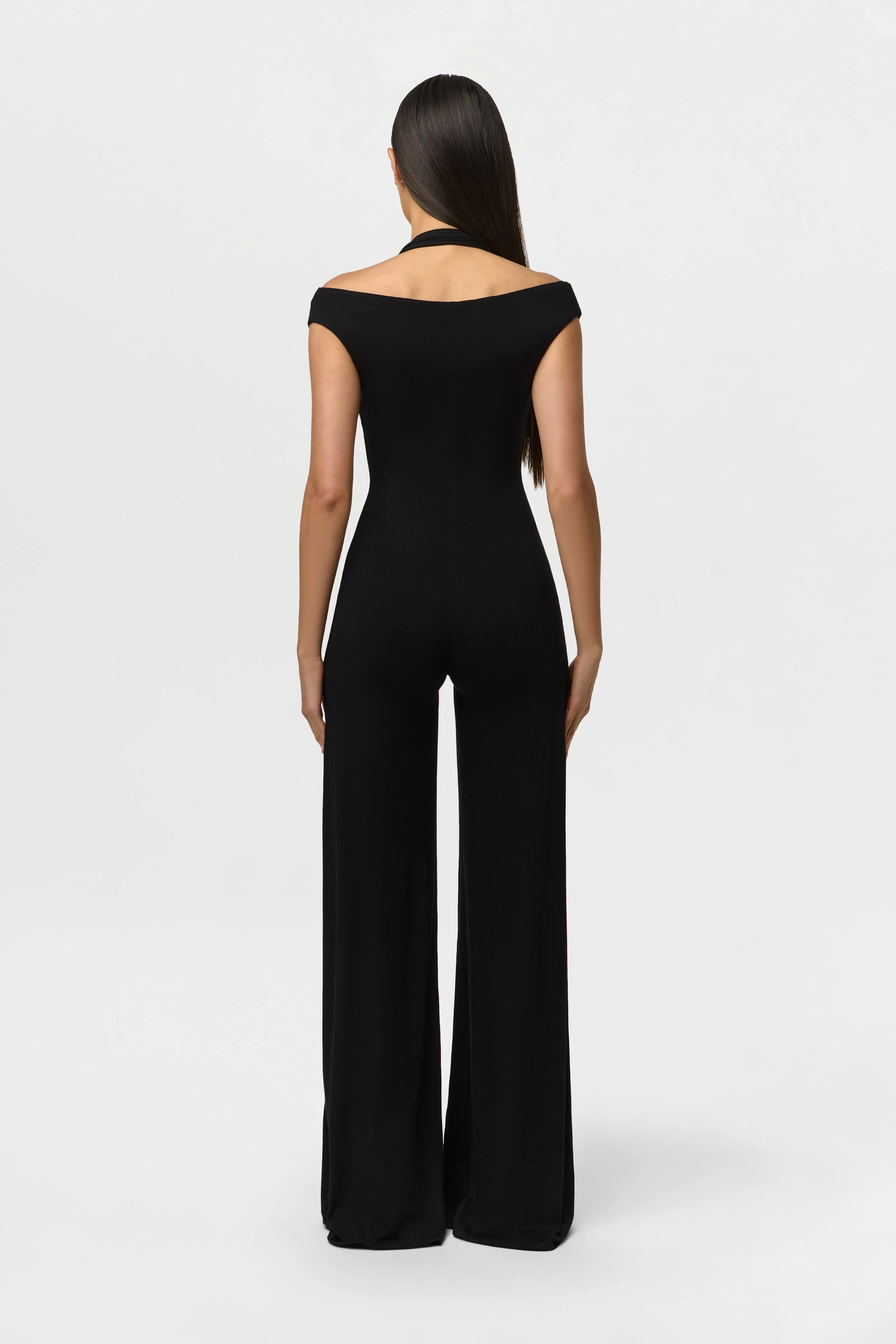 Smooth Off-Shoulder Halter Jumpsuit sold by Naked Wardrobe product image thumbnail 5