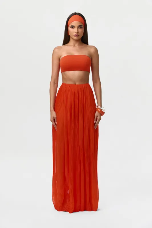 Chiffon Pleated Wide Leg Pants made by Naked Wardrobe