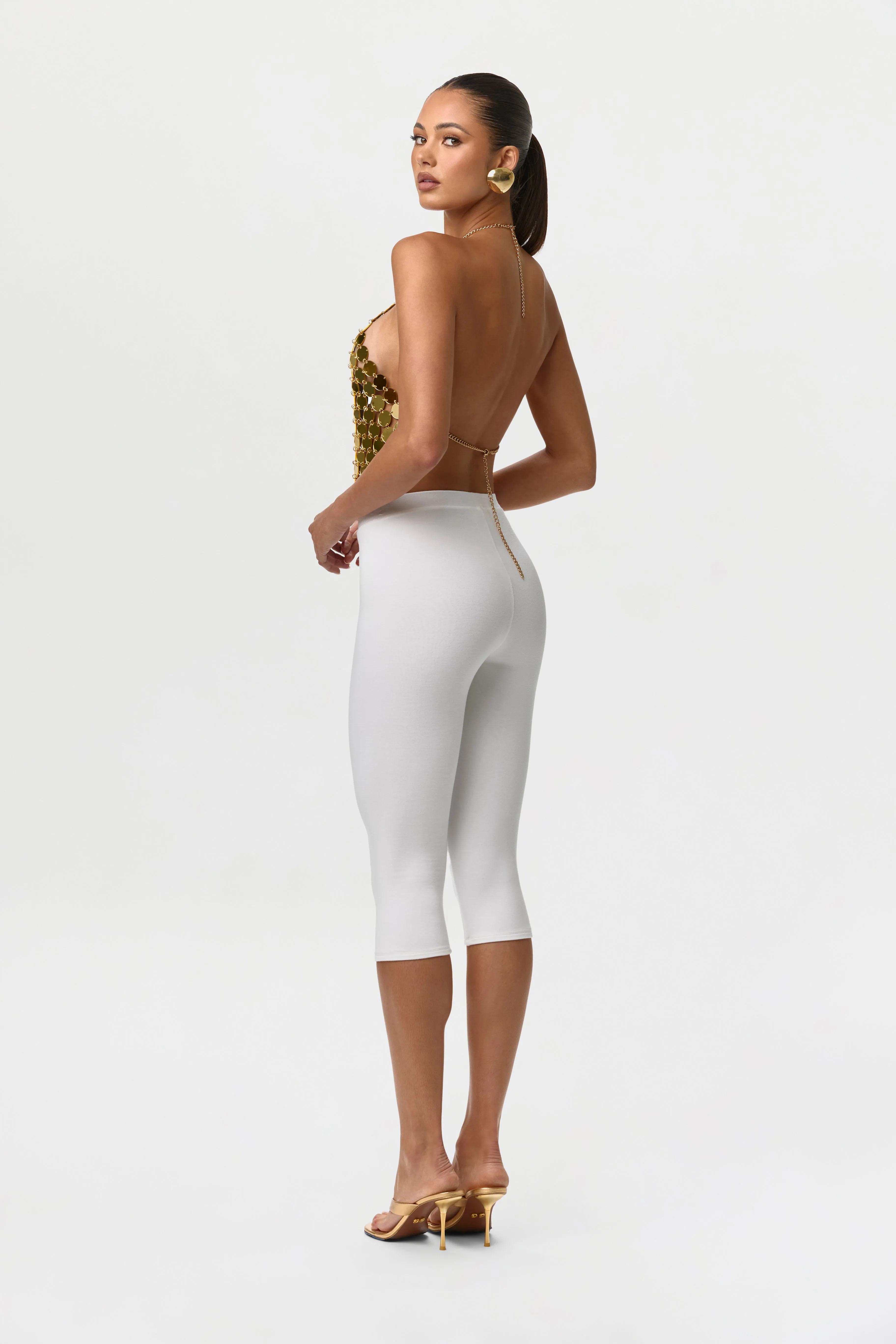 Smooth Sculpt Waist Capri Leggings sold by Naked Wardrobe product image thumbnail 4