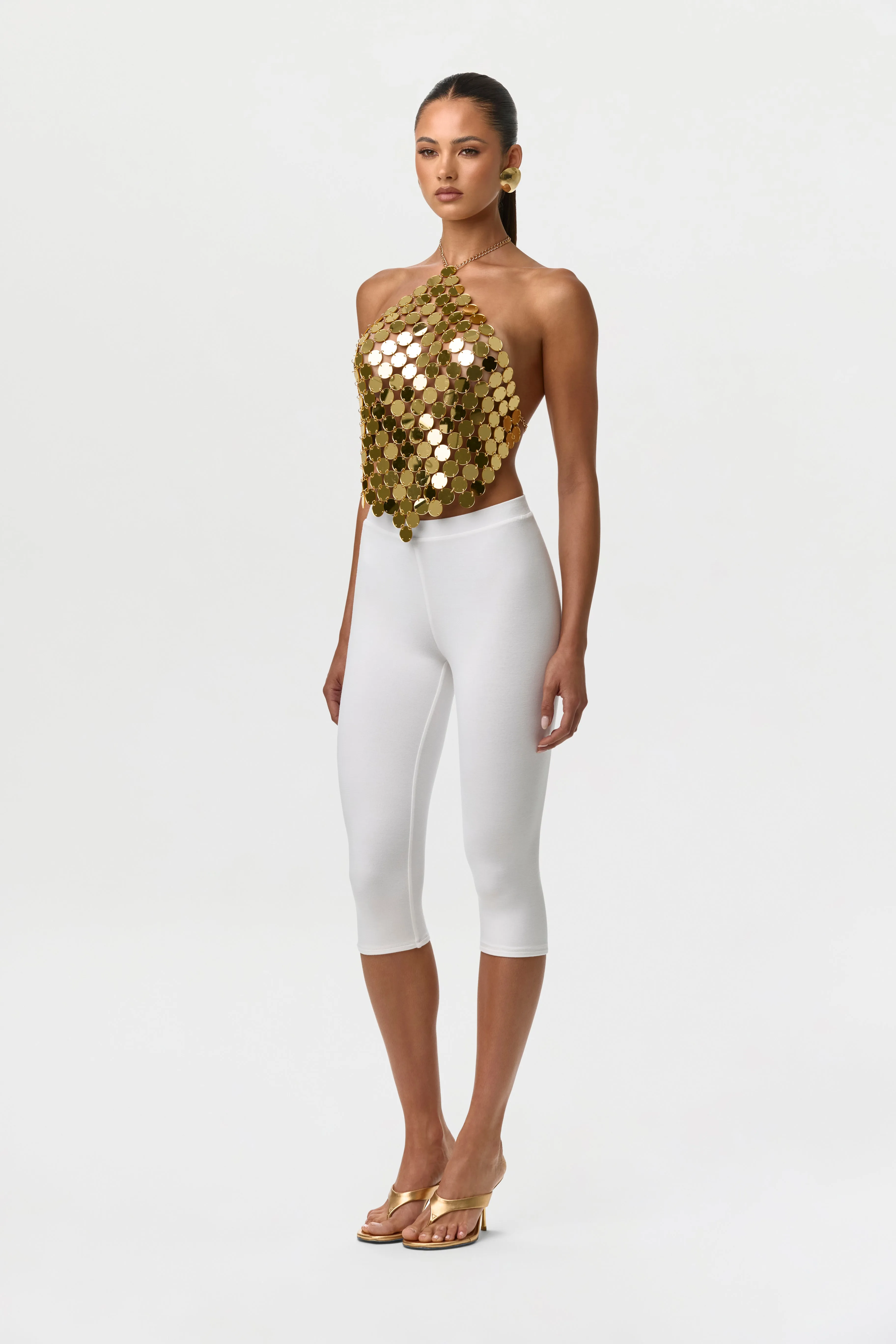 Smooth Sculpt Waist Capri Leggings sold by Naked Wardrobe product image thumbnail 2