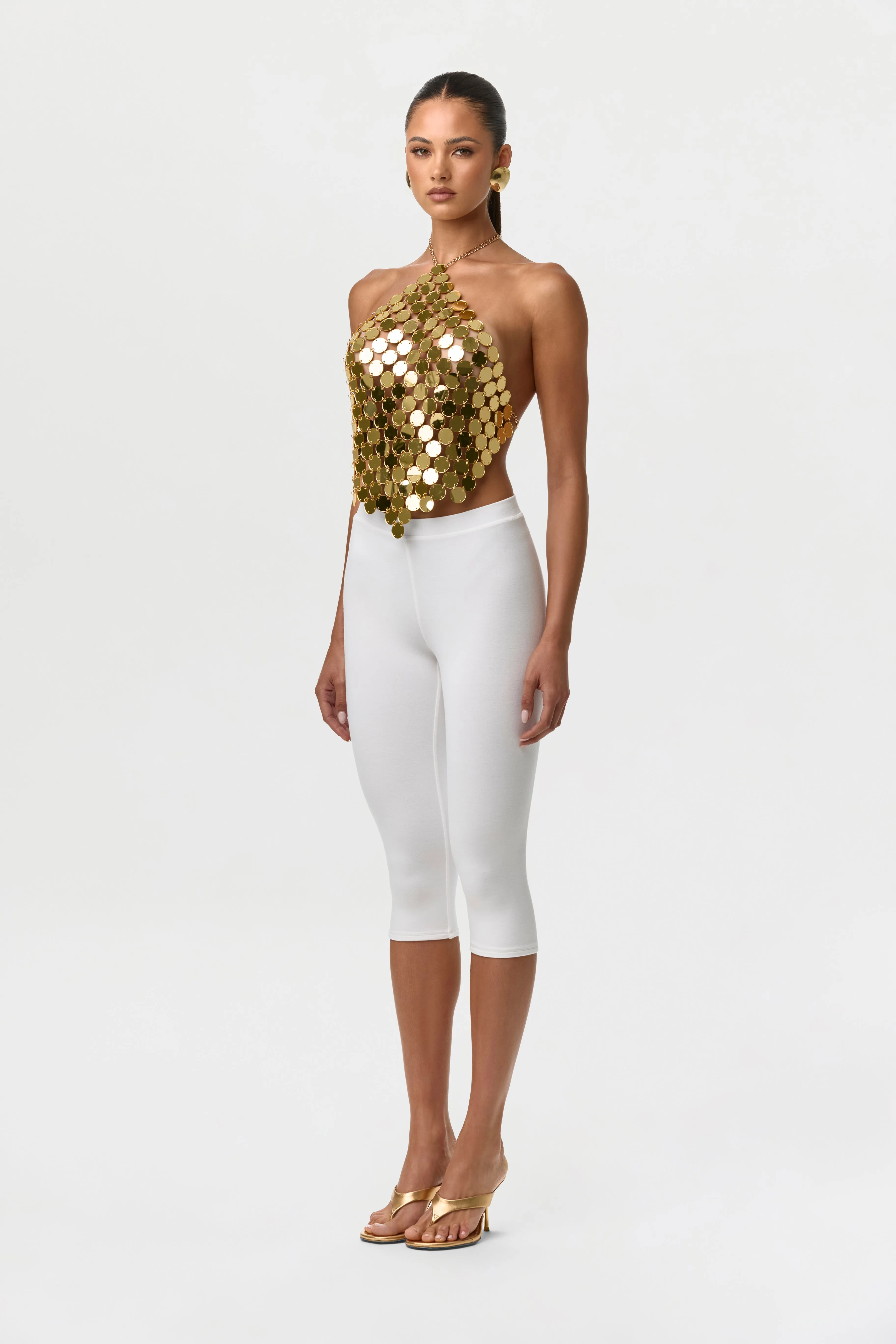 Smooth Sculpt Waist Capri Leggings sold by Naked Wardrobe product image thumbnail 3