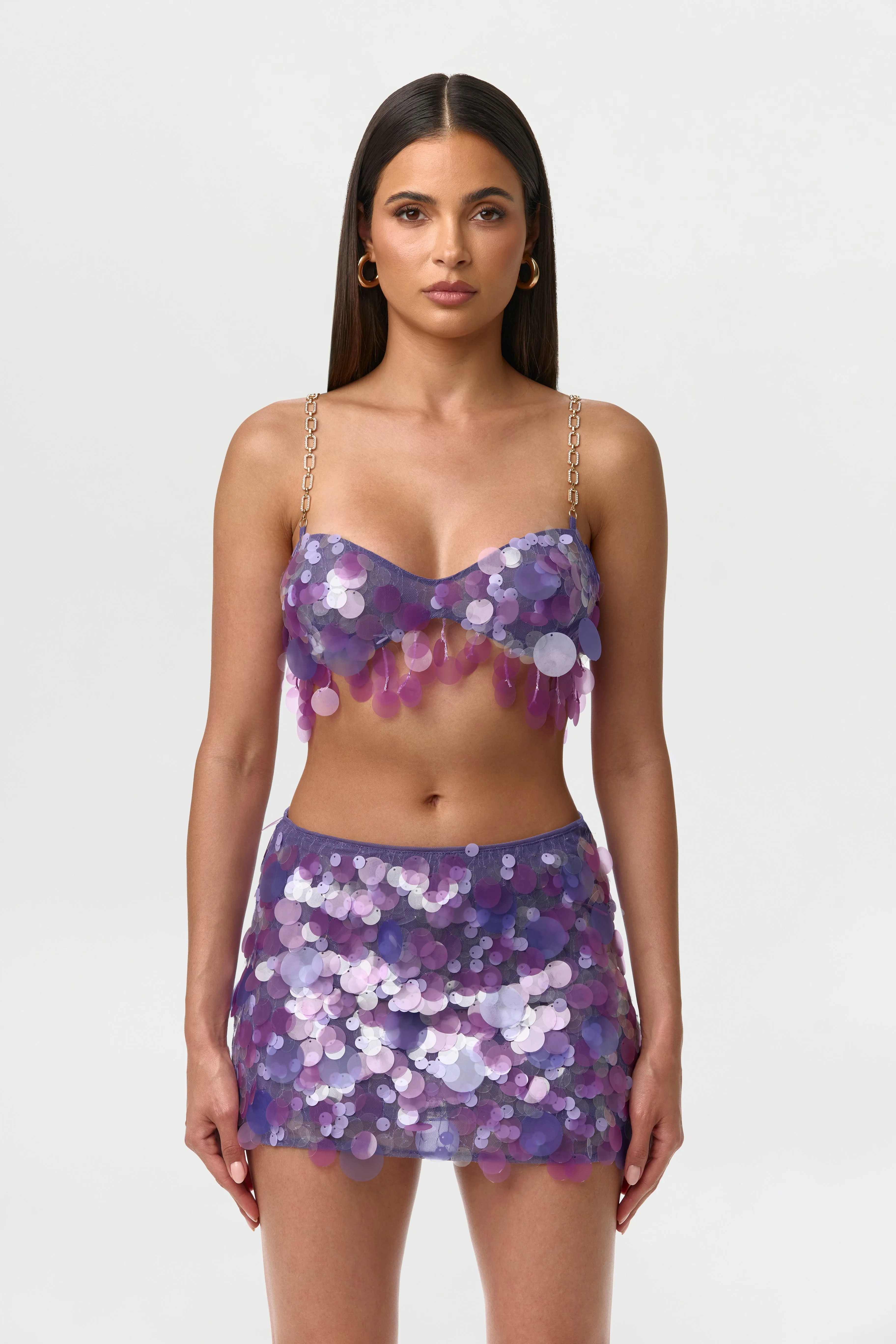 Sequin Micro Mini Skirt sold by Naked Wardrobe