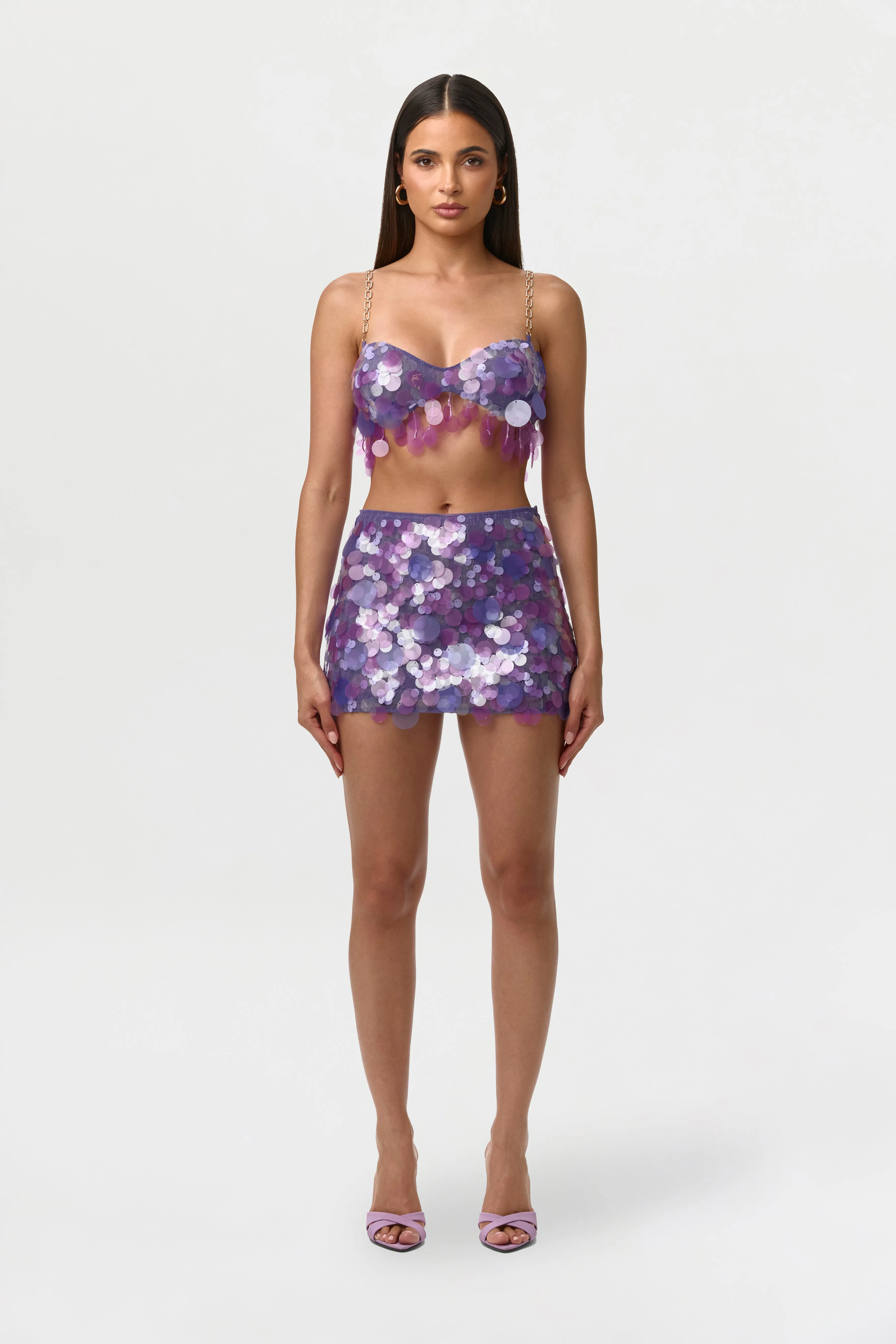 Sequin Micro Mini Skirt sold by Naked Wardrobe product image thumbnail 2