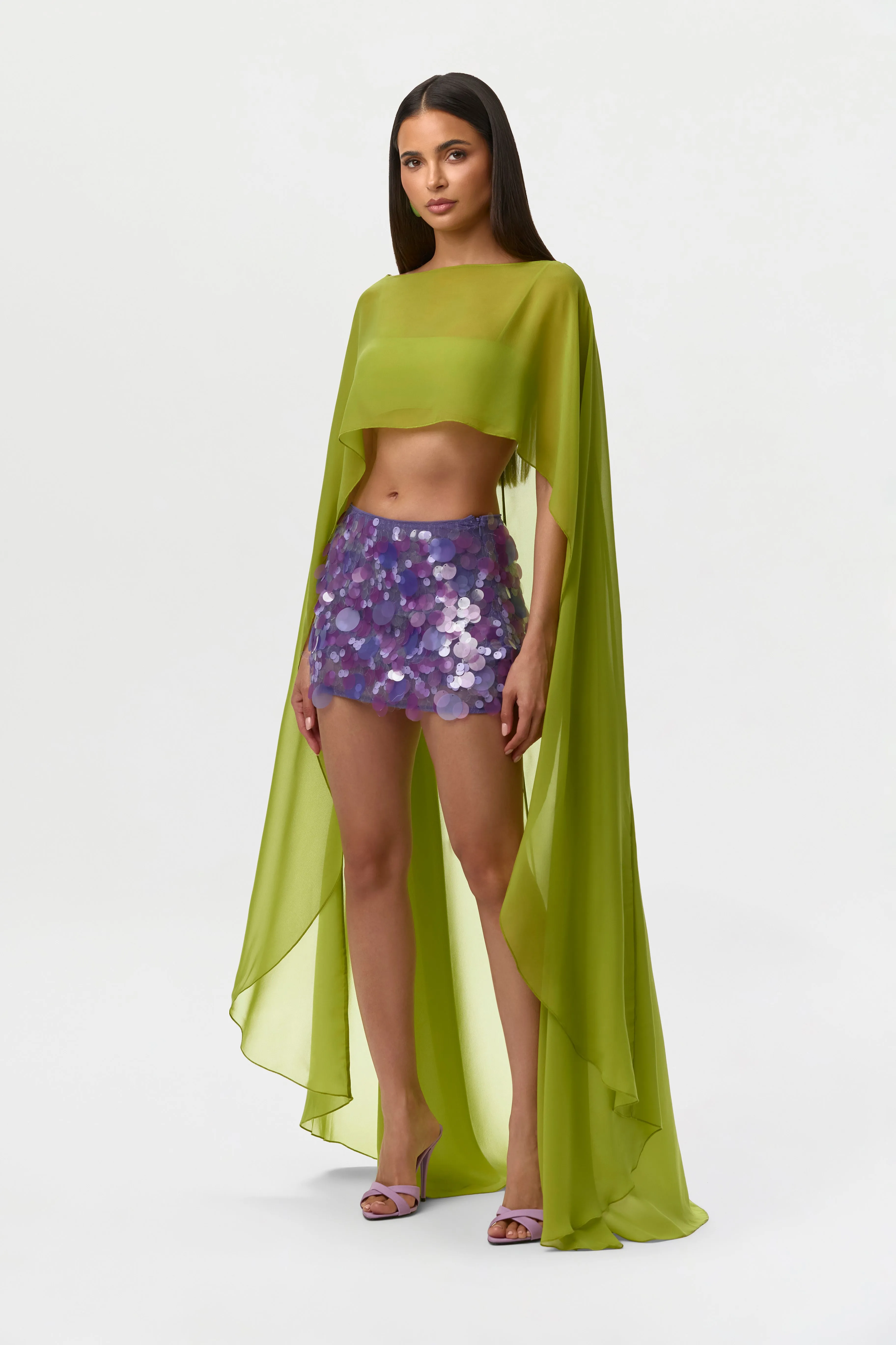 Sequin Micro Mini Skirt sold by Naked Wardrobe product image thumbnail 5