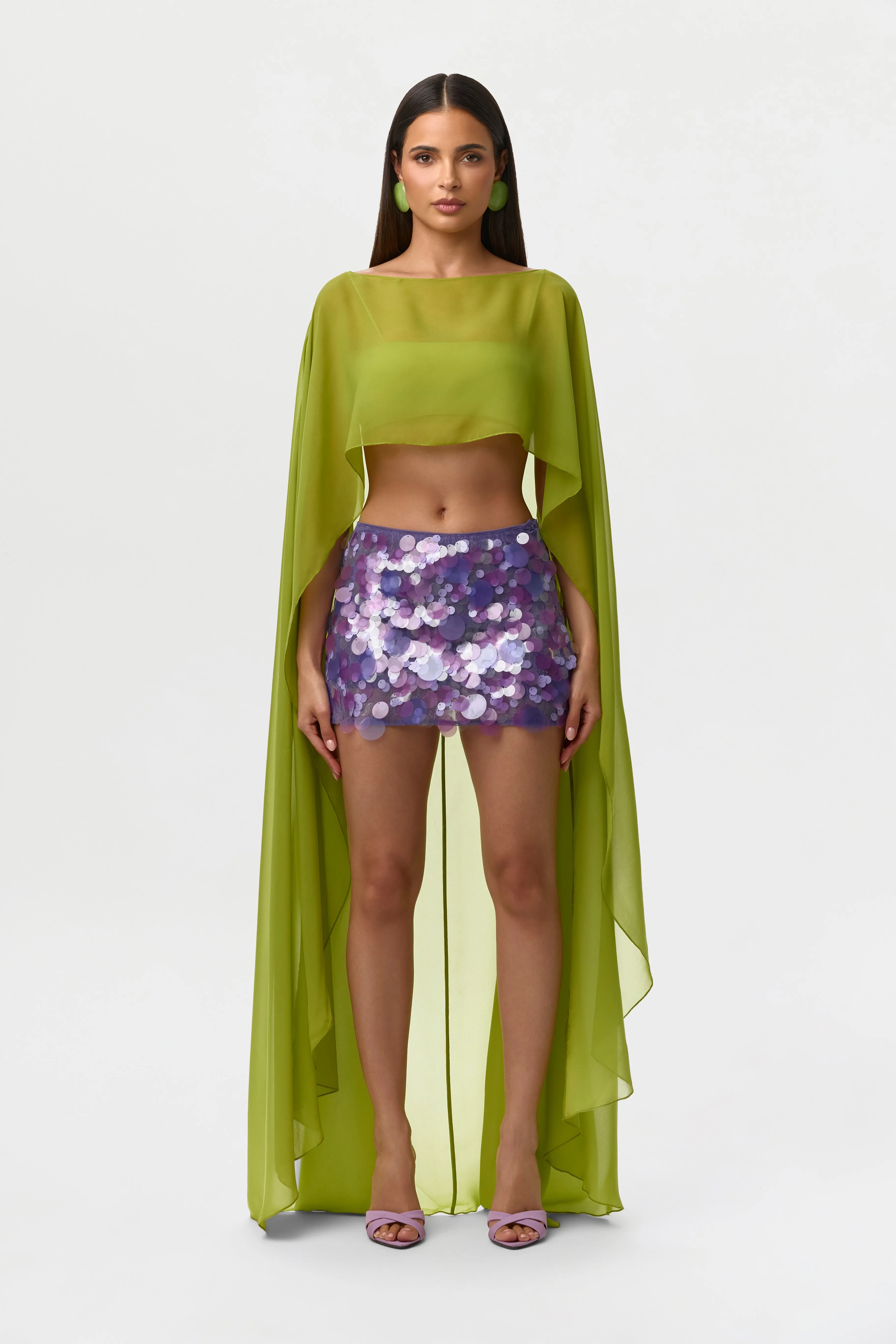 Sequin Micro Mini Skirt sold by Naked Wardrobe product image thumbnail 4