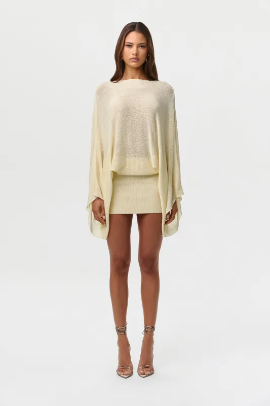 Knit Drape Mini Dress made by Naked Wardrobe