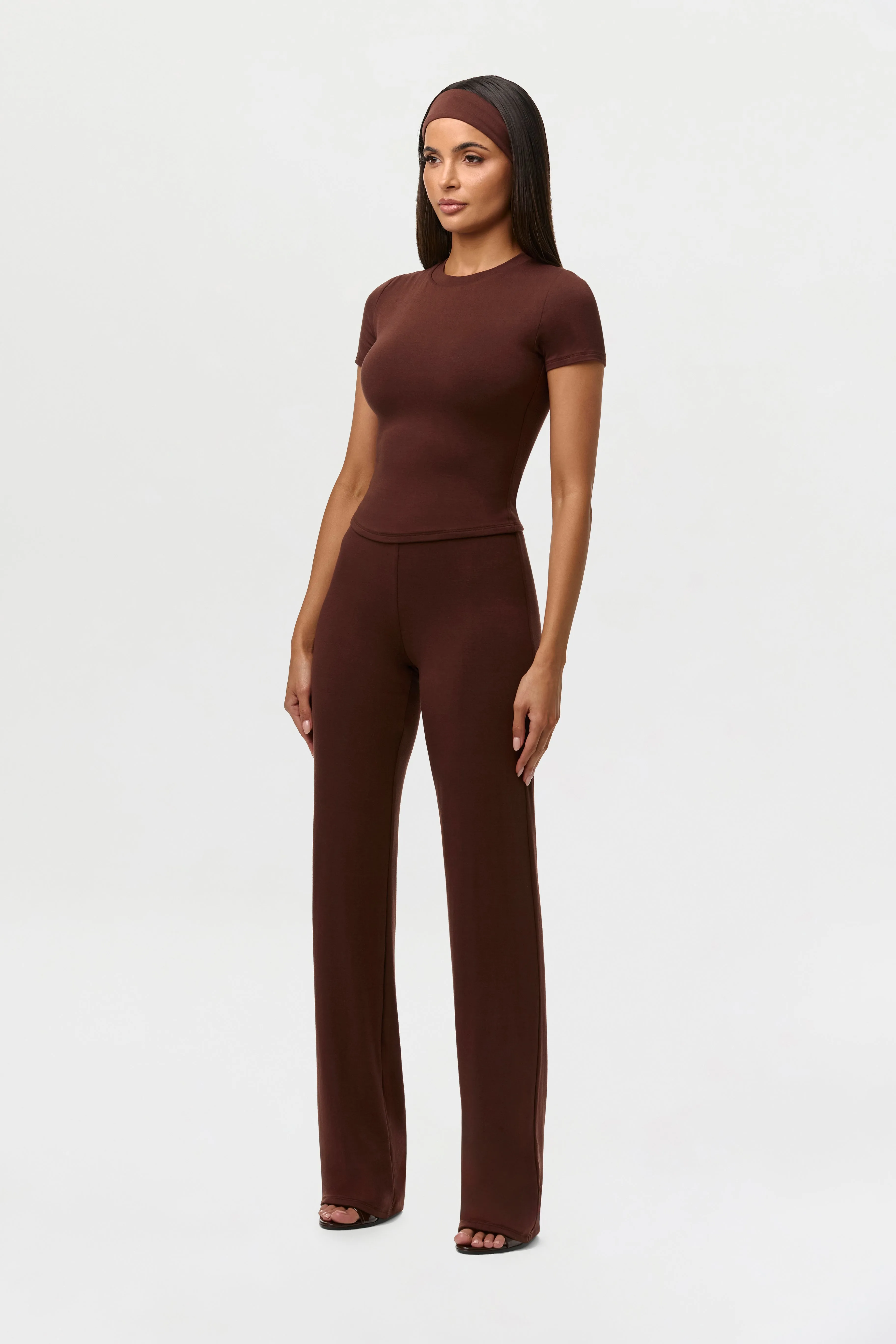 Smooth Straight Leg Pants Petite sold by Naked Wardrobe product image thumbnail 3